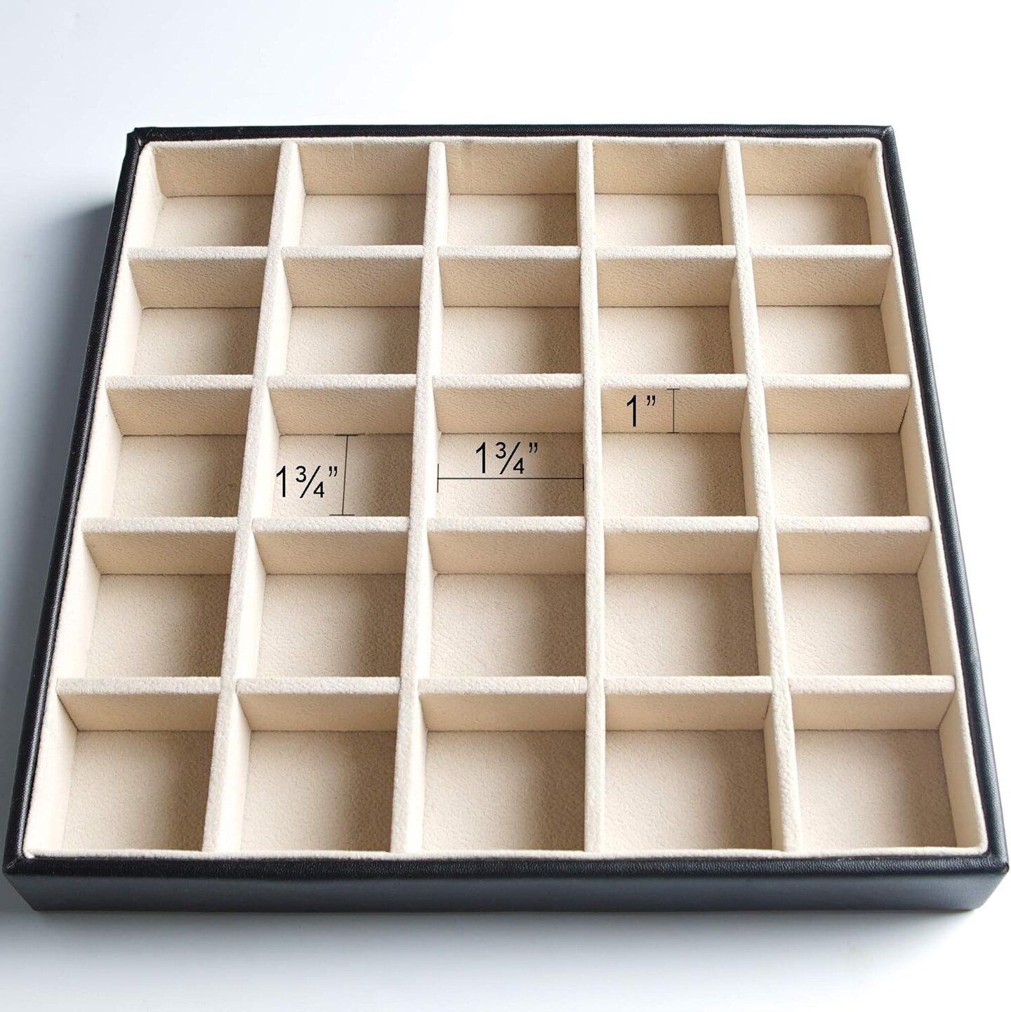 Lockable 2-Layer Earring & Necklace Organizer Box – 50-Slot PU Leather Jewelry Storage with Removable Dividers, Necklace Hooks & Bracelet Pocket, Elegant Black Jewelry Case for Women & Girls