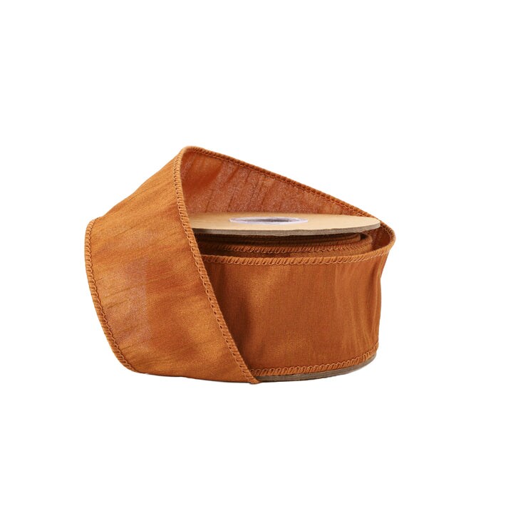 LaRibbons 1" - 4" Wired Dupioni Ribbon | 10 Yard Roll