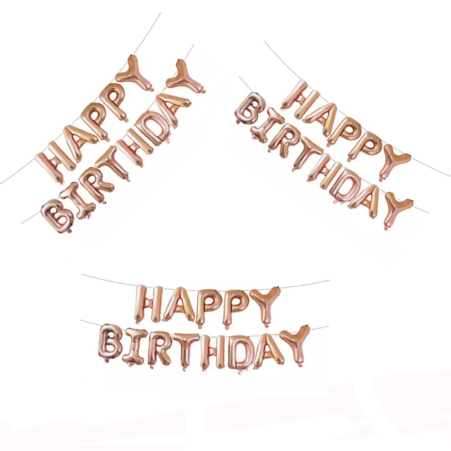 Happy Birthday Self-Inflating Balloon Banner Party Decoration