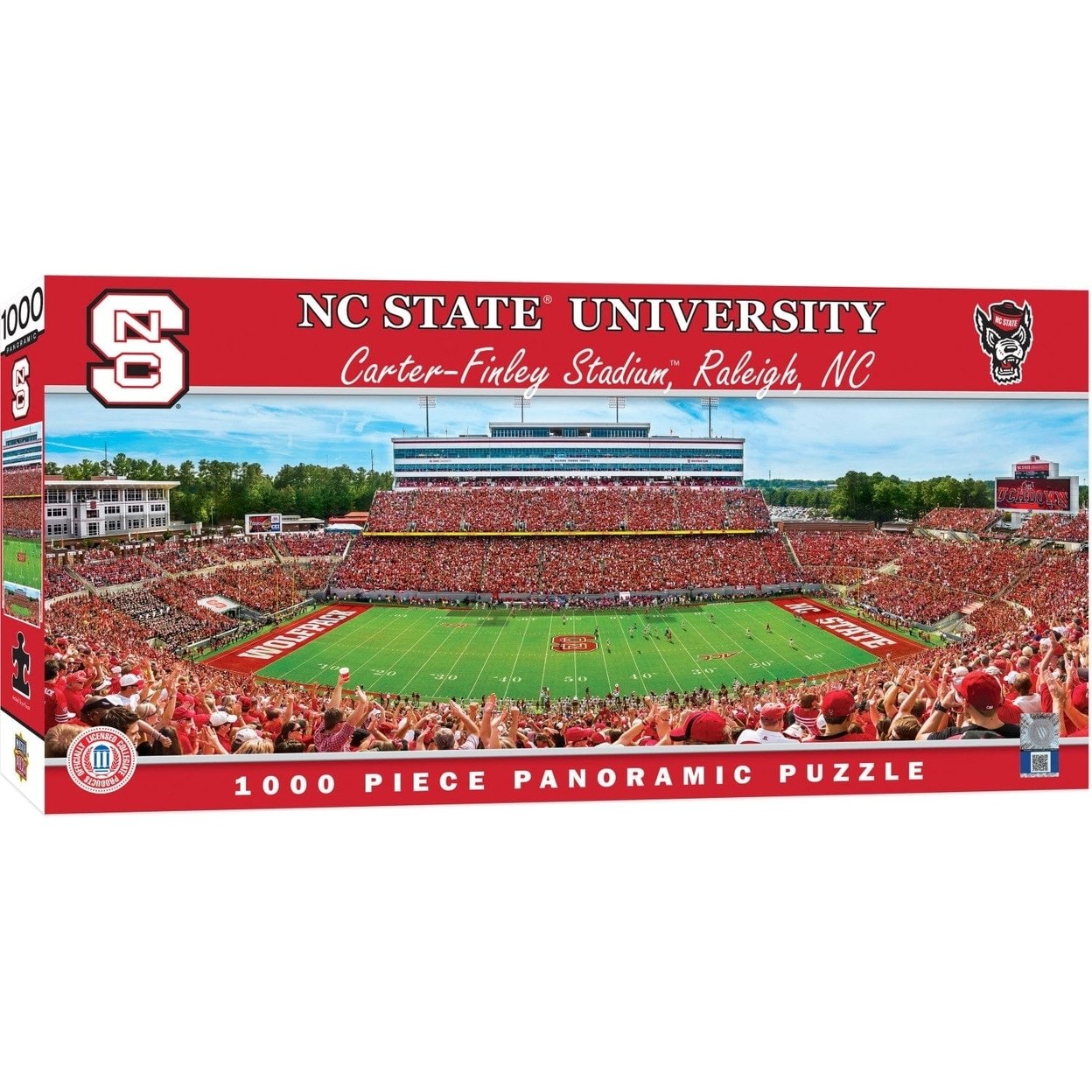 Nc State Wolfpack 1000 Piece Panoramic Jigsaw Puzzle 13X39 Made In Usa