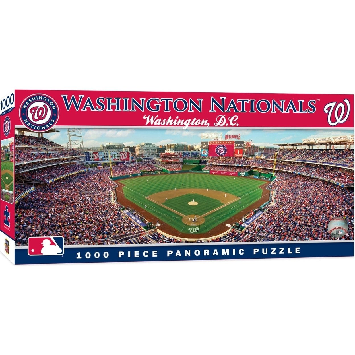 Washington Nationals 1000 Piece Jigsaw Puzzle Panoramic Recycled Material 13X39