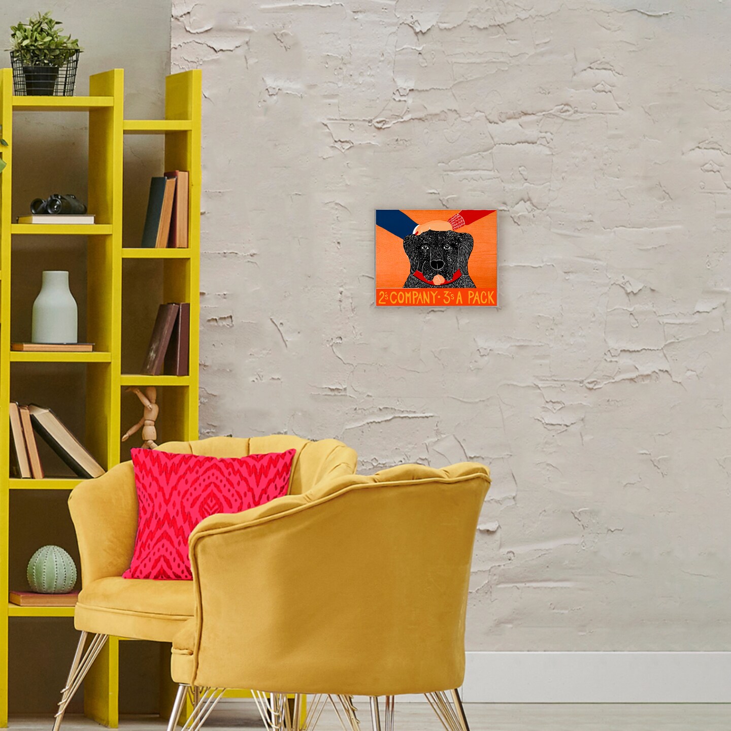 Stupell Industries 2's Company Dog Framed Giclee, design by Stephen Huneck