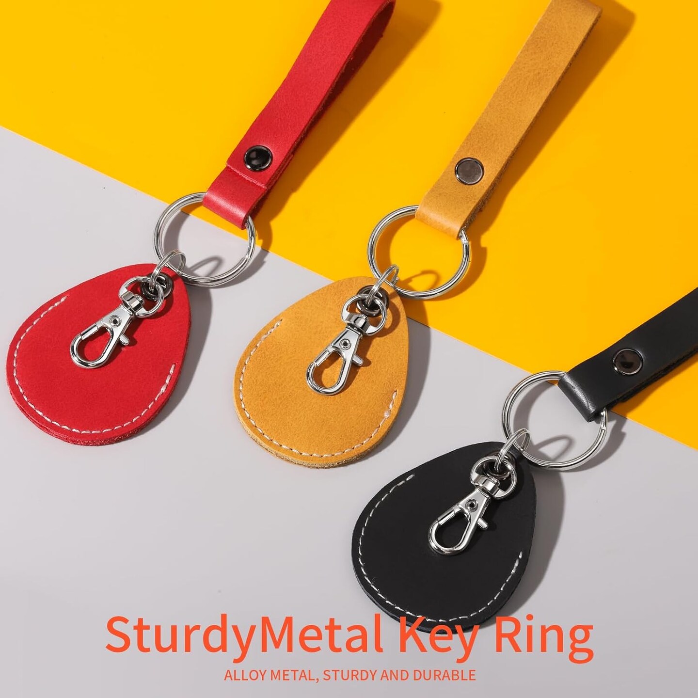 60 PCS Swivel Snap Hooks and Key Rings, Keychain Clips and Key Chain Rings, Keychain Making Kit, for Key Chains, Jewelry Making, Crafts, Silver