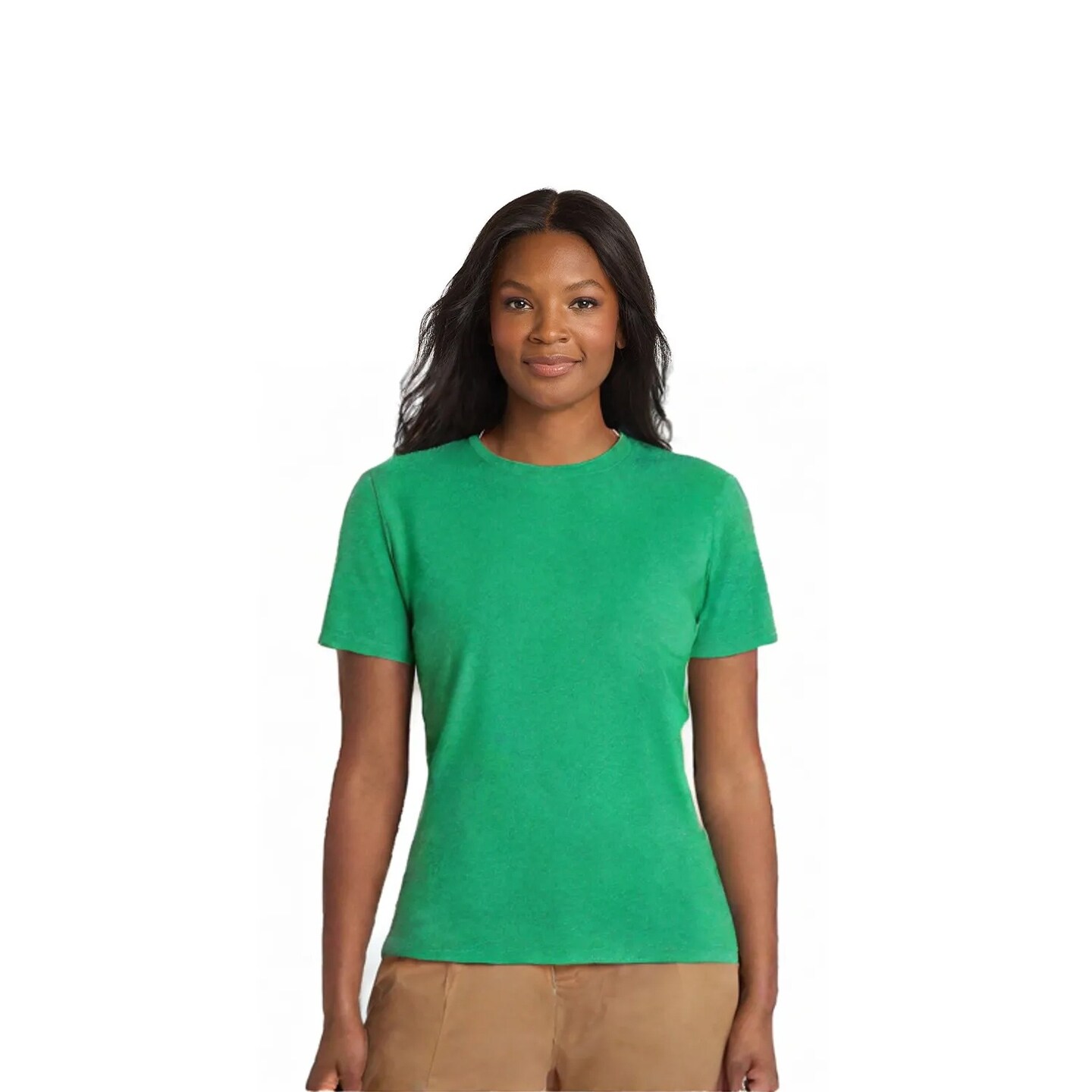 JERZEES Dri Power Heathered Crewneck T-Shirt for Sports Work & Everyday Wear