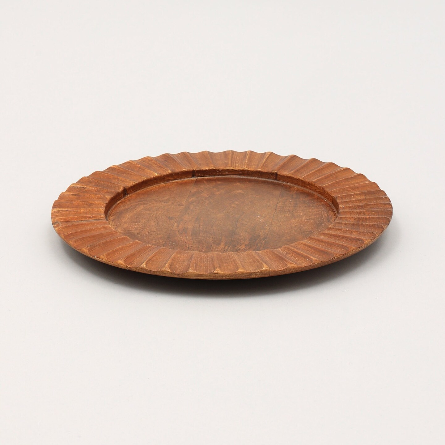 Handcrafted Natural Wood Charger Plates &#x2013; Eco-Friendly, 13&#x201D;