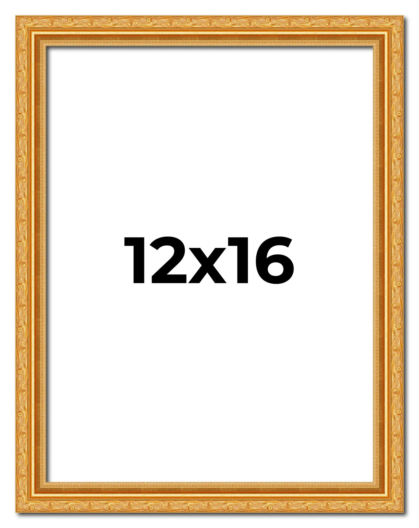 12x16 Museum-Quality Picture Frame with UV-Resistant Acrylic & Acid-Free Backing, Available in 4 Finishes - Gold, Silver, Bronze, and Black