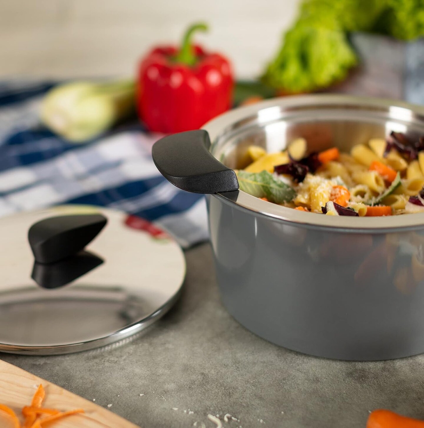 Kuhn Rikon Hotpan Stainless Steel Cooking Pot with Insulated Bowl, 1-Quart