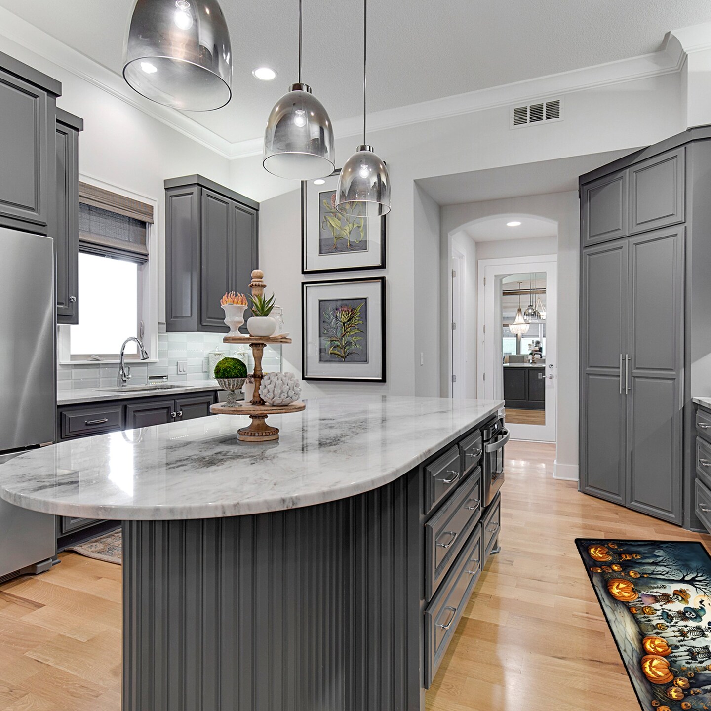 Edge Collections - 28" x 58" - Multicolor - Indoor Outdoor Use Mat Decorative Halloween Runner - 1 Piece