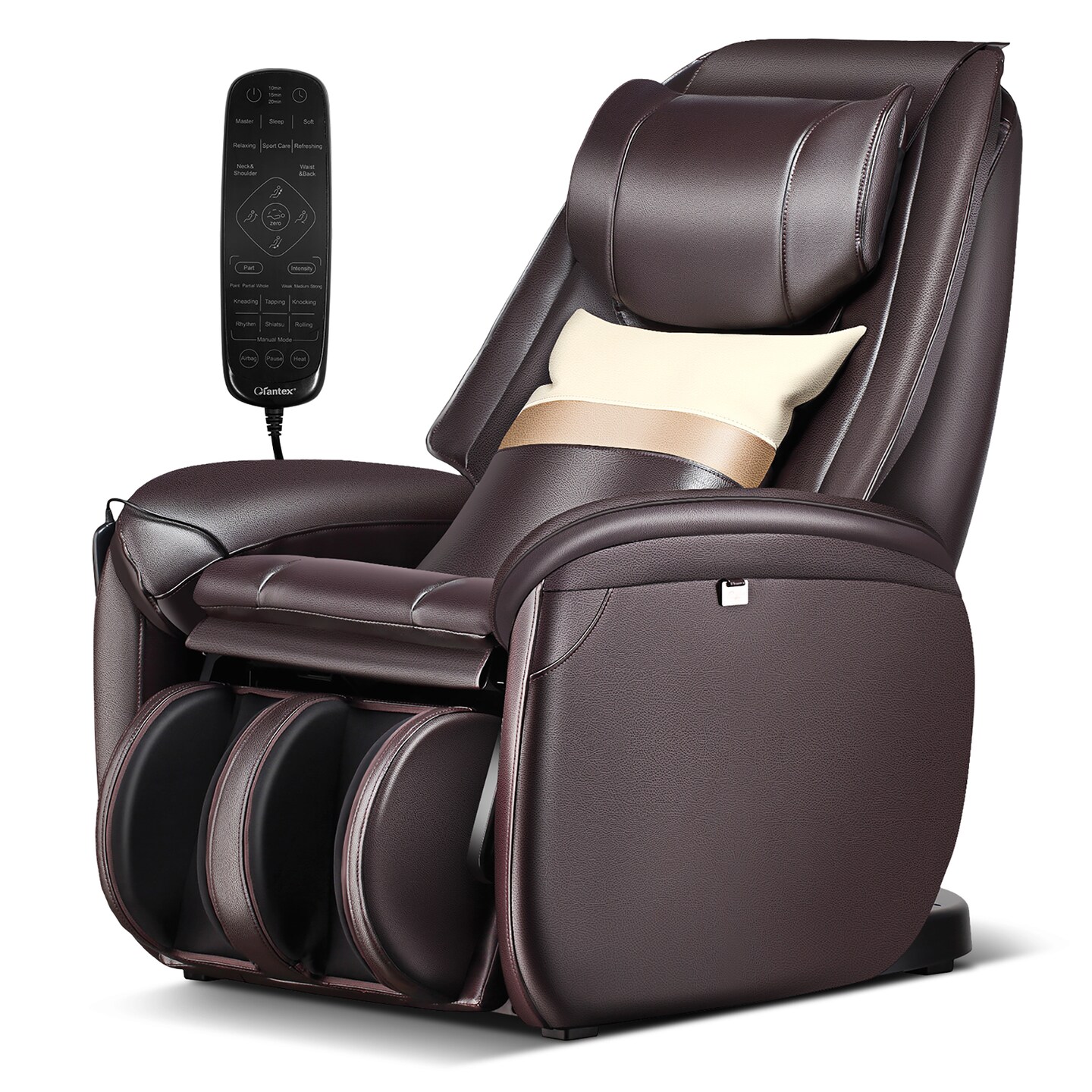 Costway Massage Chair Full Body SL Track Zero Gravity with Pillow Reversible Footrest Heat Black/Green/Brown