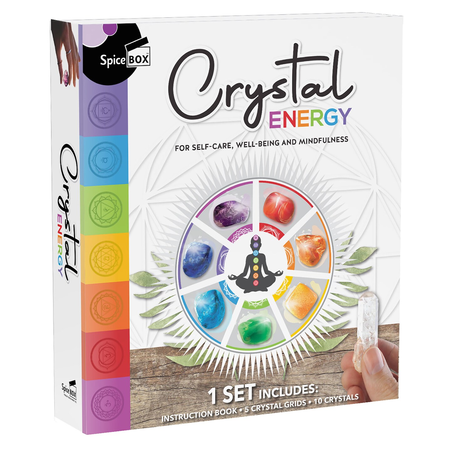 SpiceBox Gift Box: Crystal Energy Kit - Harness the Power of Crystals for Self-Care and Spiritual Balance