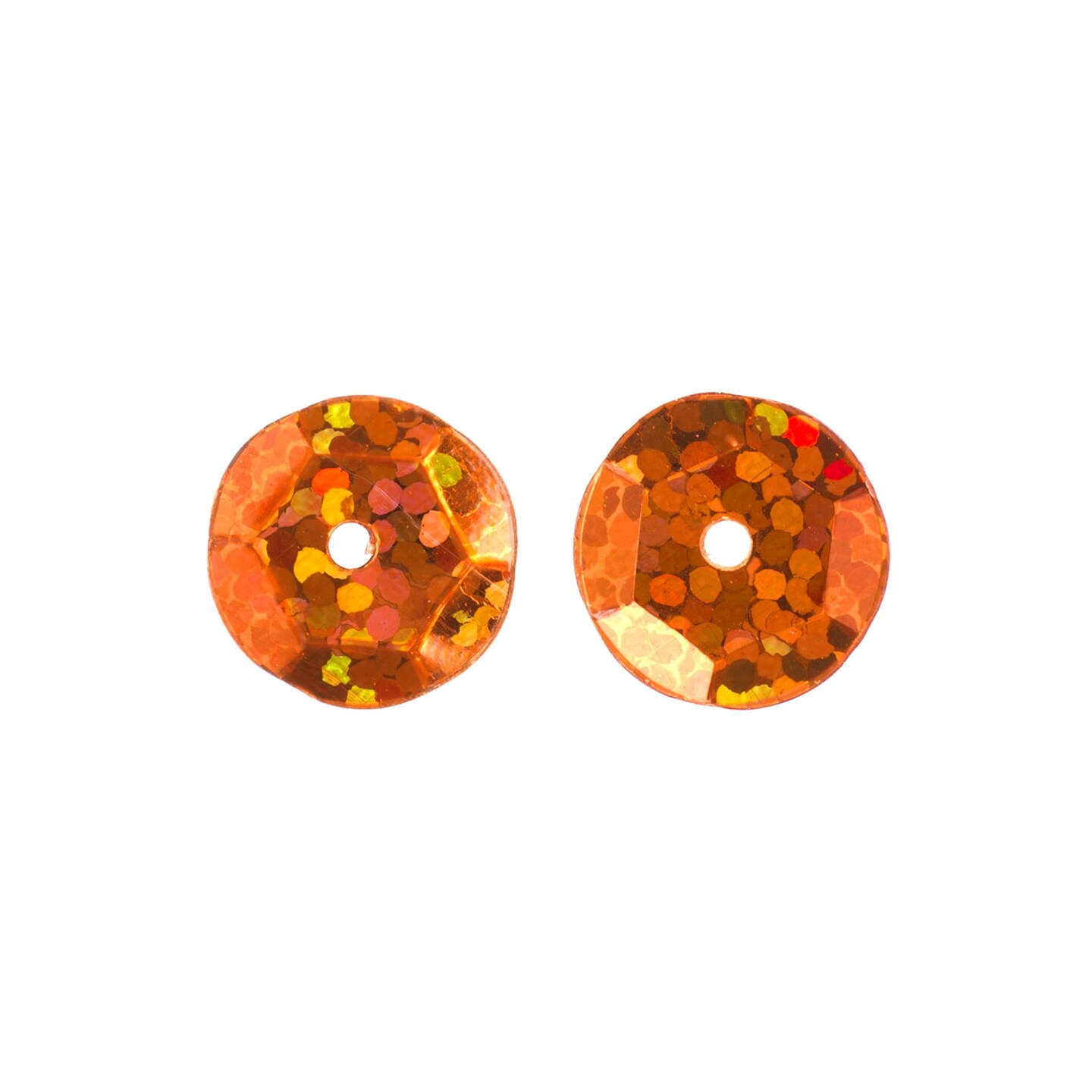 John Bead 10mm Flat Round Sequins Hologram, 450pcs