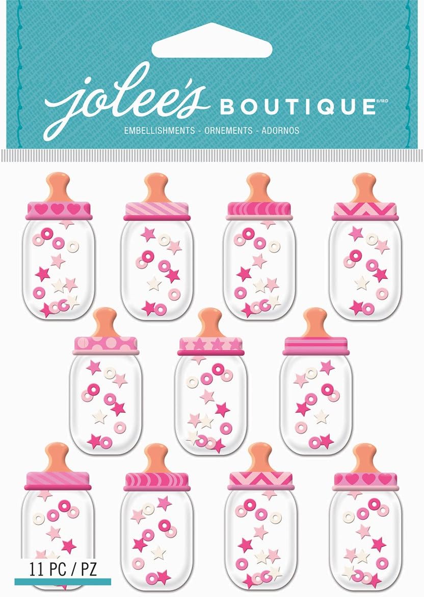 Jolee&#x27;s Boutique Baby Girl Bottle Dome Repeats Dimensional Stickers