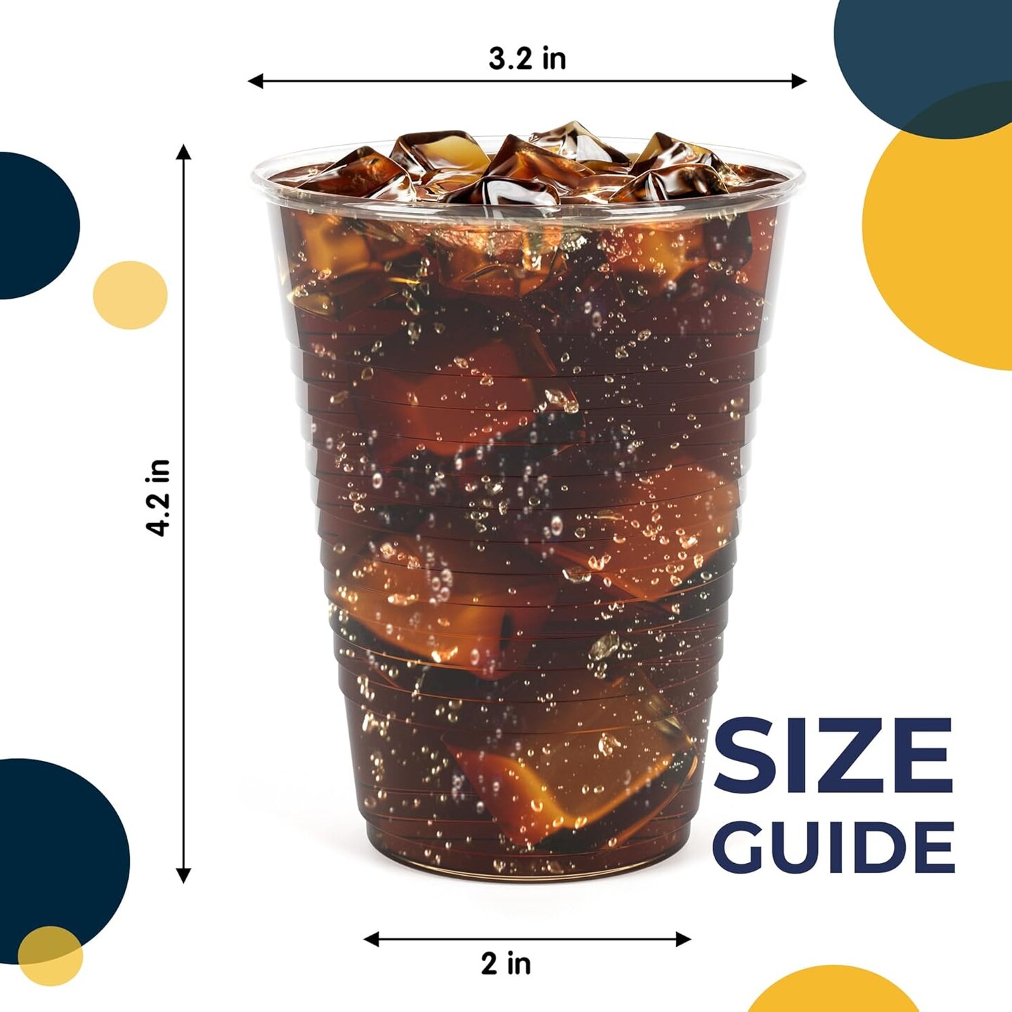 Exquisite Party Solids 12 Oz Plastic Cups &#x2013; 100 Pack Disposable Cups for Parties &#x26; Events | Durable Plastic Party Cups | Bulk Drink Cups for Soda, plastic cup | Recyclable Disposable Cups for Everyday Use &#x26; Celebrations