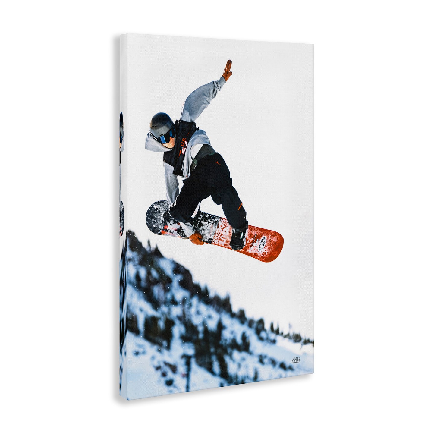 Stupell Industries Winter Snowboard Jumps Canvas Wall Art Design by Max Blakesberg Studios