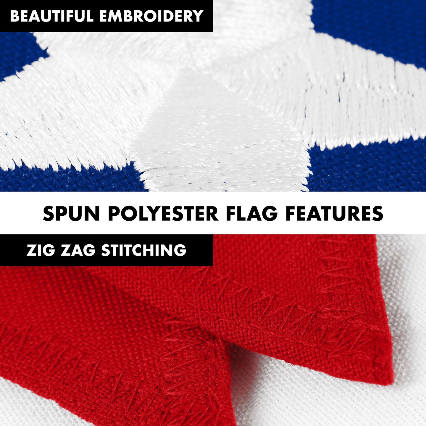 G128 Combo Pack: 5 Ft Tangle Free Aluminum Spinning Flagpole (Black) &#x26; Ohio OH State Flag 2x3 Ft, StormFlyer Series Embroidered 220GSM Spun Polyester | Pole with Flag Included