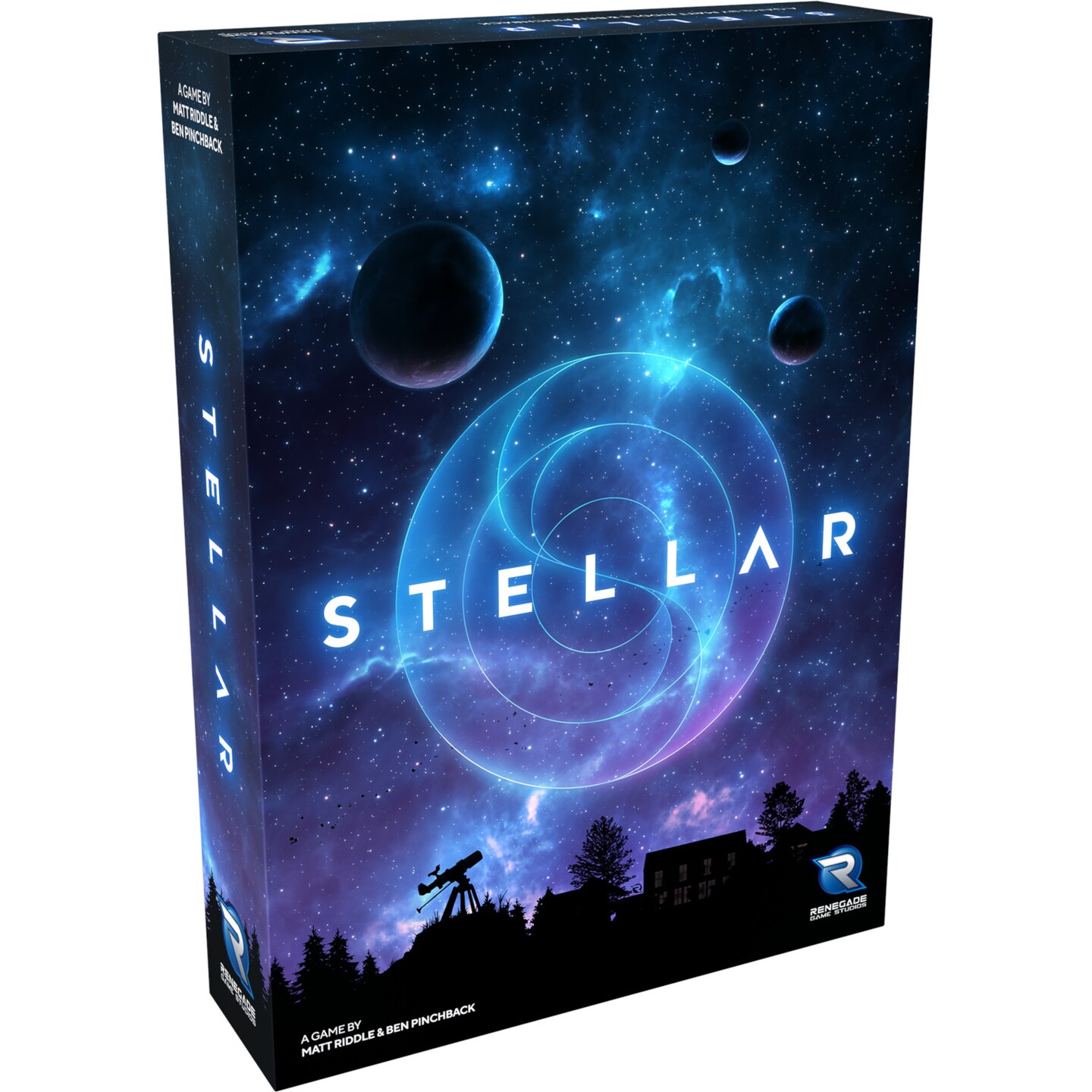 Renegade Game Studios Stellar, 2 Player Stargazing Competition, Ages 8+, Playing Time 30 Minutes.