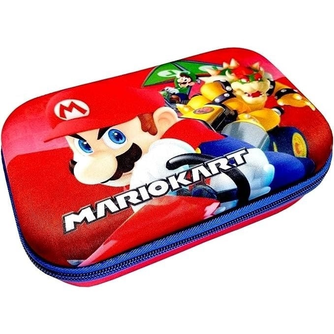 Mario Kart Molded Eva Pencil Case Durable School Supplies Organizer Gaming Accessory