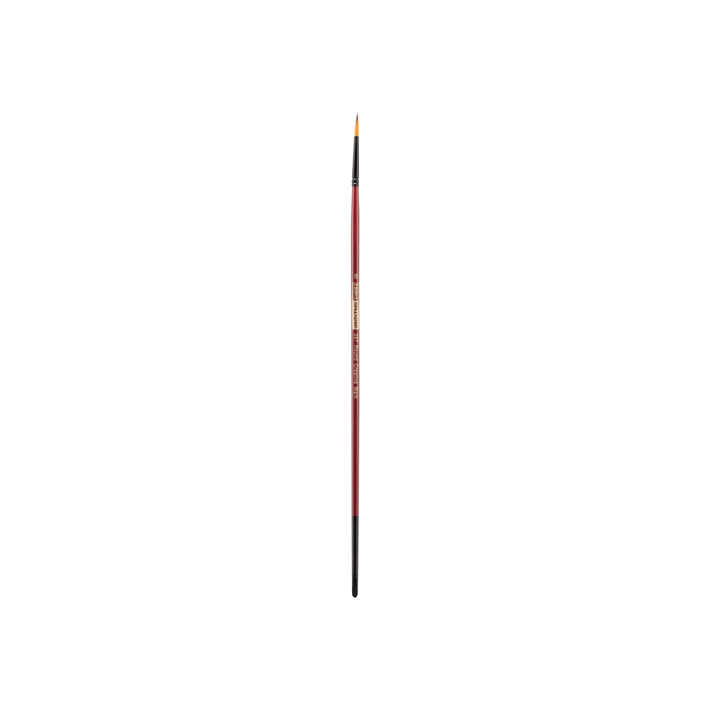 Creative Mark Ebony Splendor Long-Handled Synthetic Sable Paint Brush, Assorted, Teijin Multi-Filament Hair, Handcrafted Synthetic Paint Brushes for Acrylic, Watercolor Painting and More