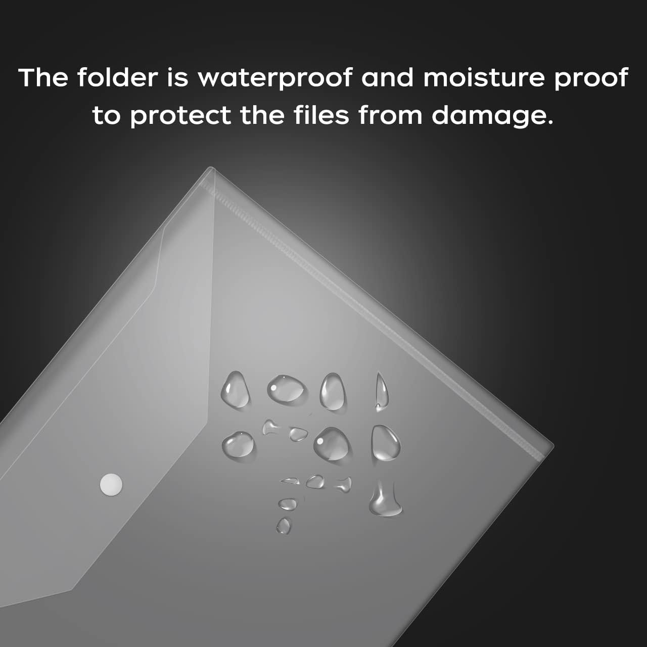 30pcs Plastic Envelopes (Clear White) 12.79 in x 9.3 in Inches