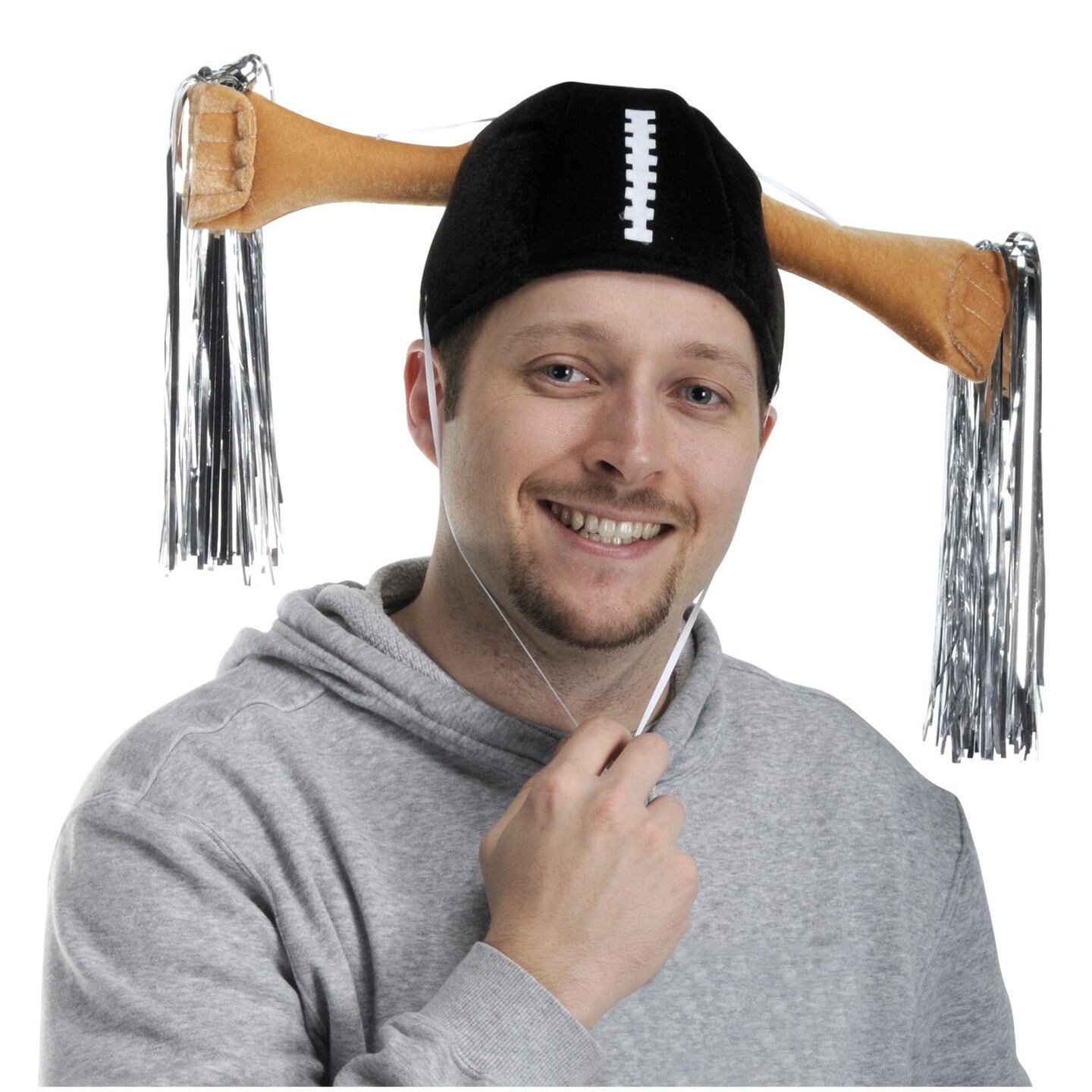 6 Pack Beistle Plush Football Party Shaker Cap