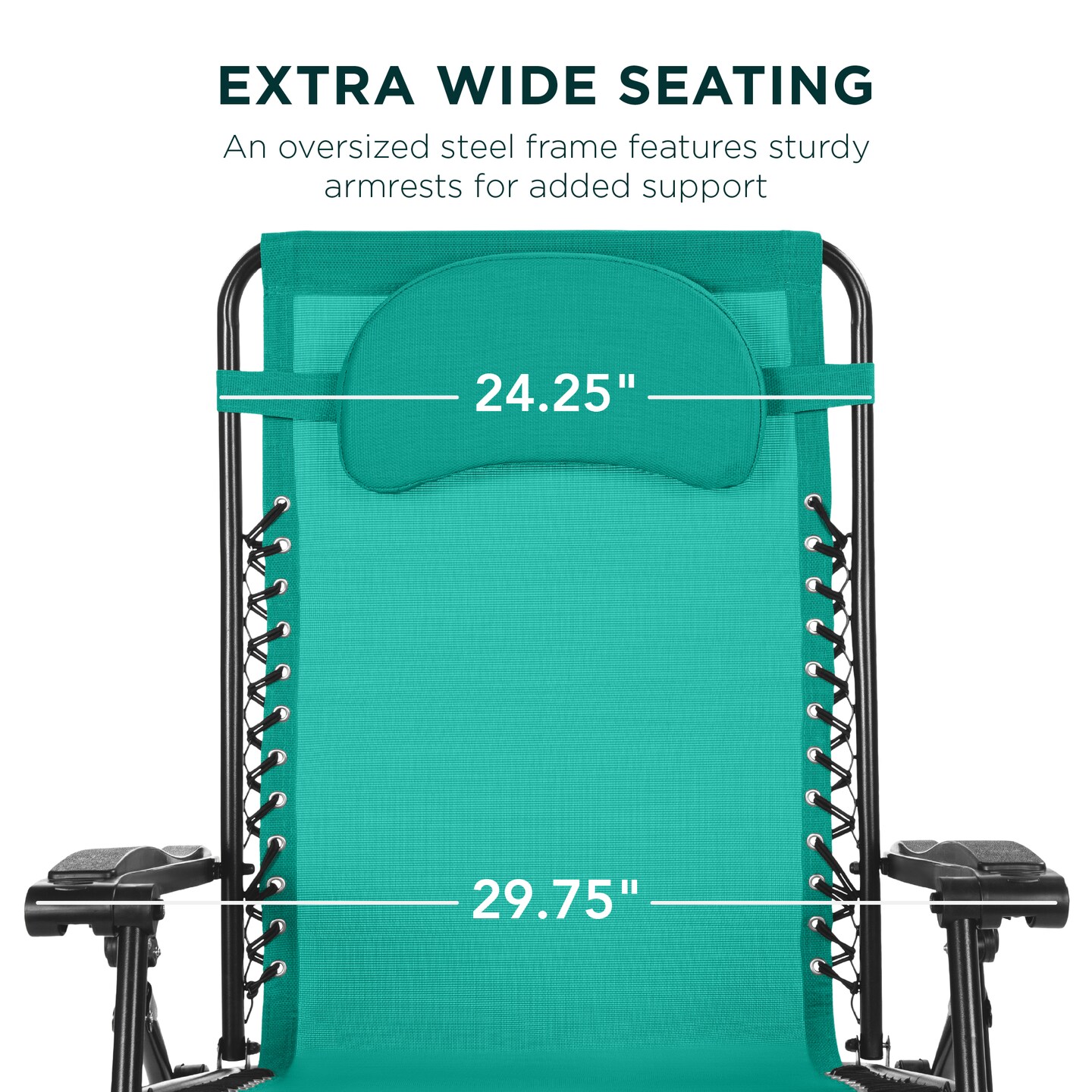 Best Choice Products Oversized Zero Gravity Chair, Folding Outdoor Patio Recliner w/ Cup Holder