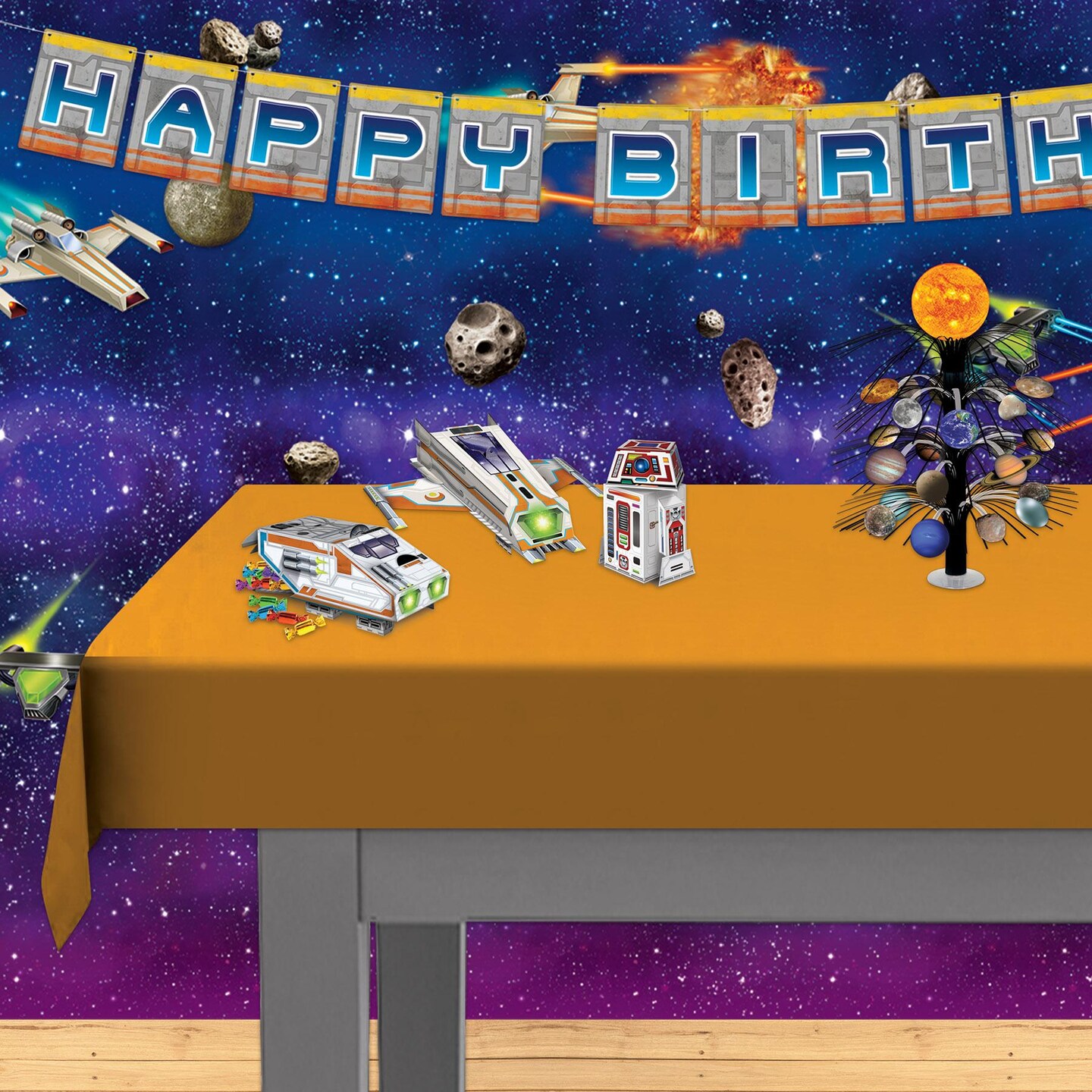 6 Pack Beistle Galaxy Party Backdrop