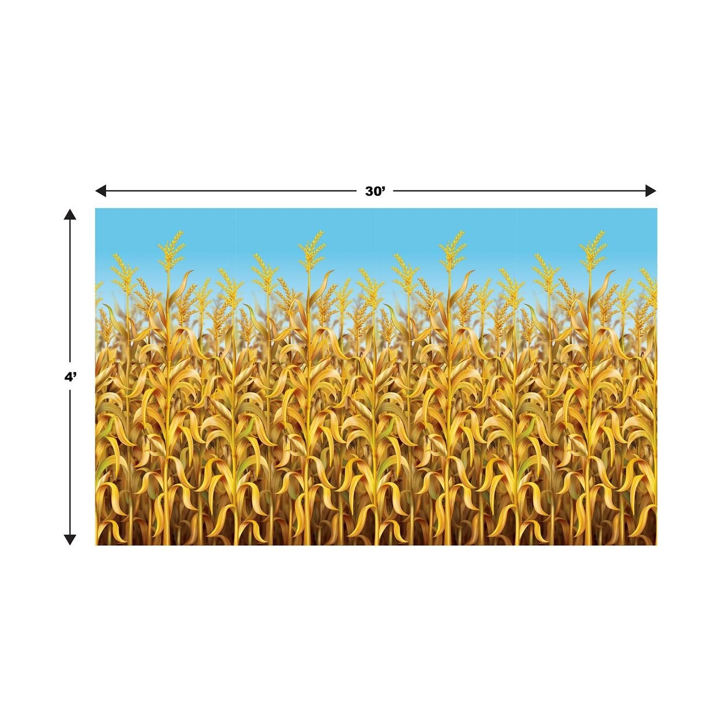 6 Pack Beistle Thanksgiving Cornstalks Backdrop