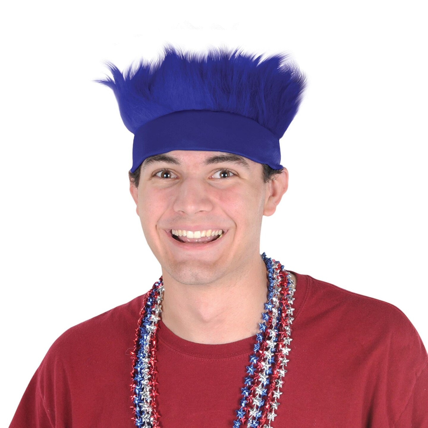 12 Pack Beistle Hairy Party Headband - blue