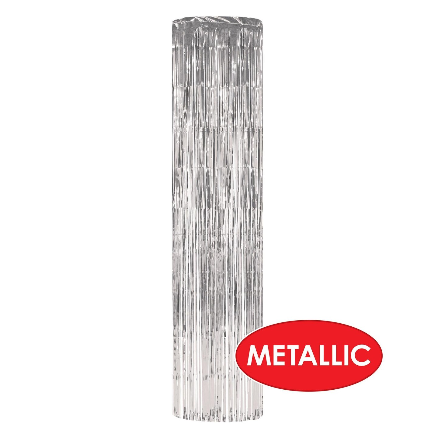6 Pack Beistle 1-Ply Gleam &#x27;N Party Column - silver