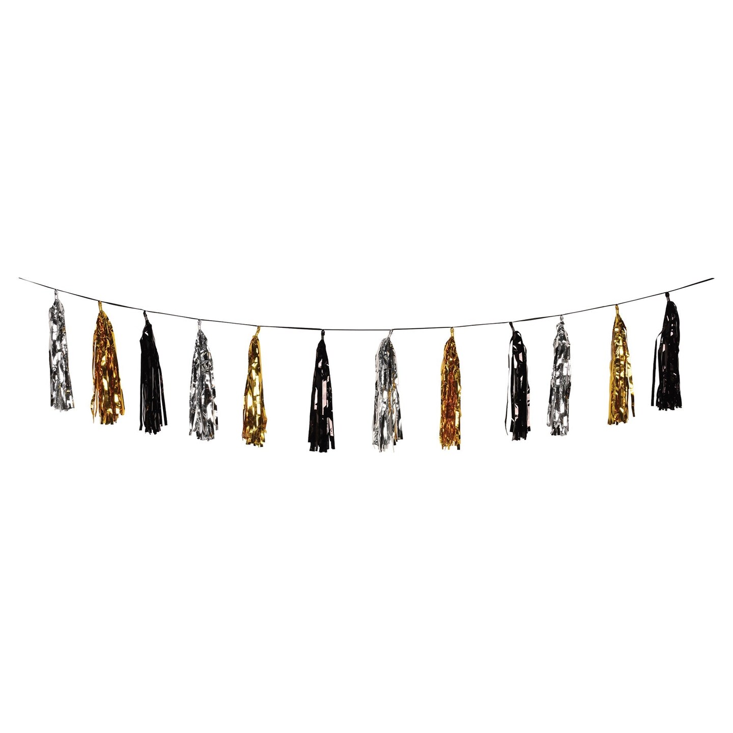 12 Pack Beistle Oversized Metallic Tassel Garland