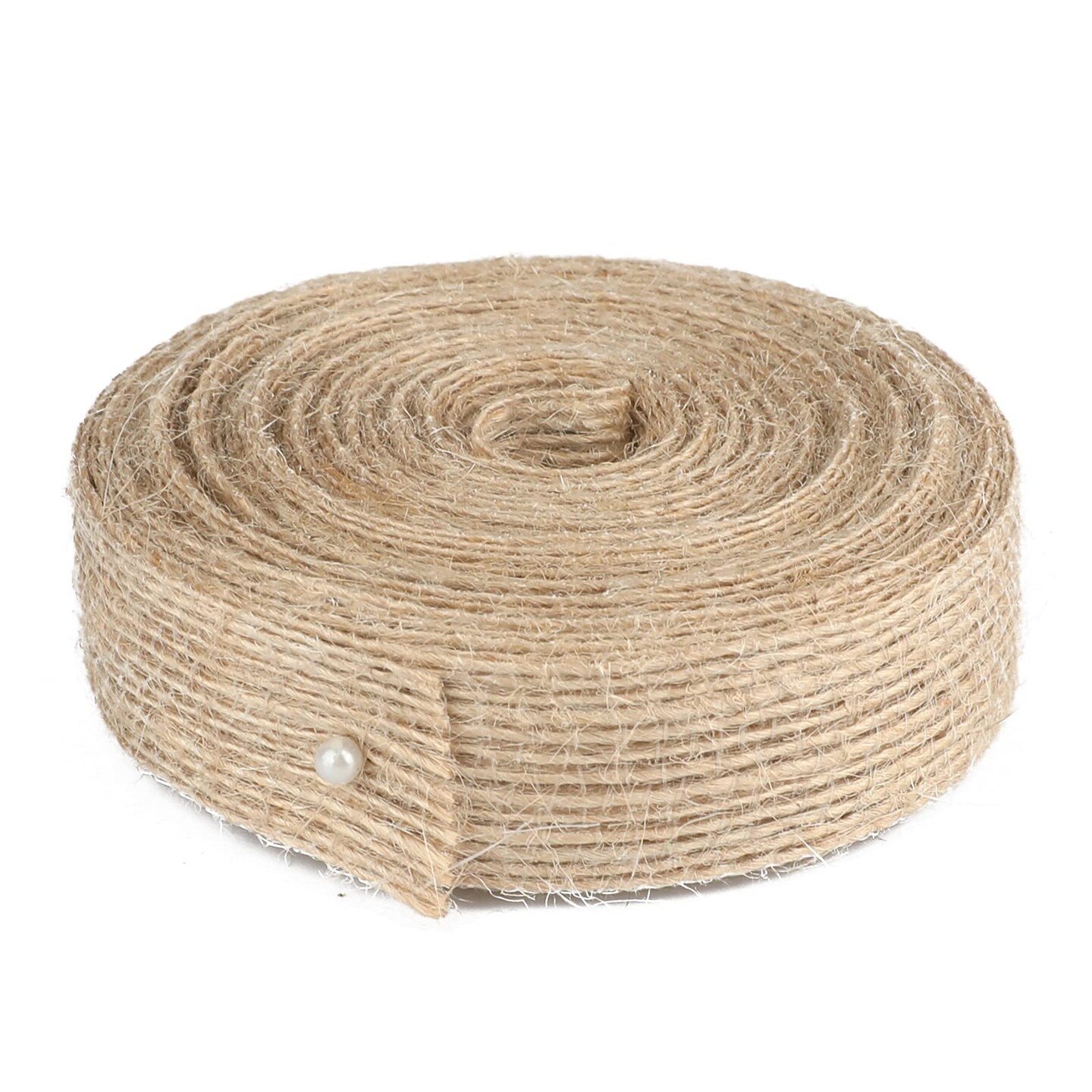 33Yards Jute Burlap Fabric Ribbon,Brown Premium Fabric Craft Ribbon,Personalized Ribbon for Big Bow,Wreath,Wedding,Gift Wrapping,Party Favor,Home Decor,and DIY Craft(0.8" x 11Yards x 3 Rolls)