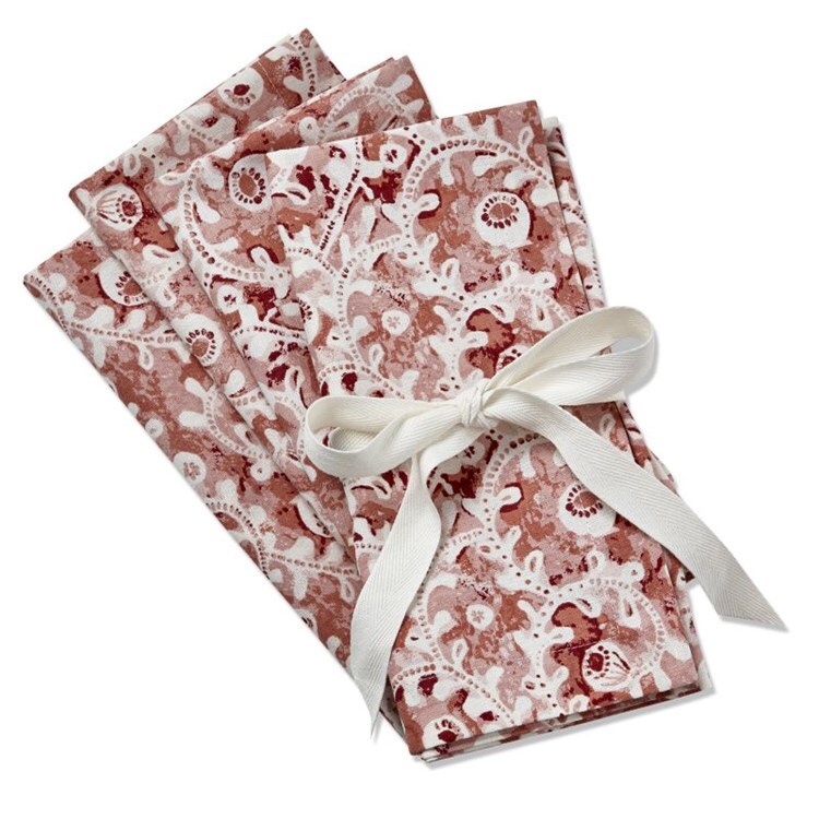 20&#x22; x 20&#x22; Dream Flower Cloth Napkins, Set of 4