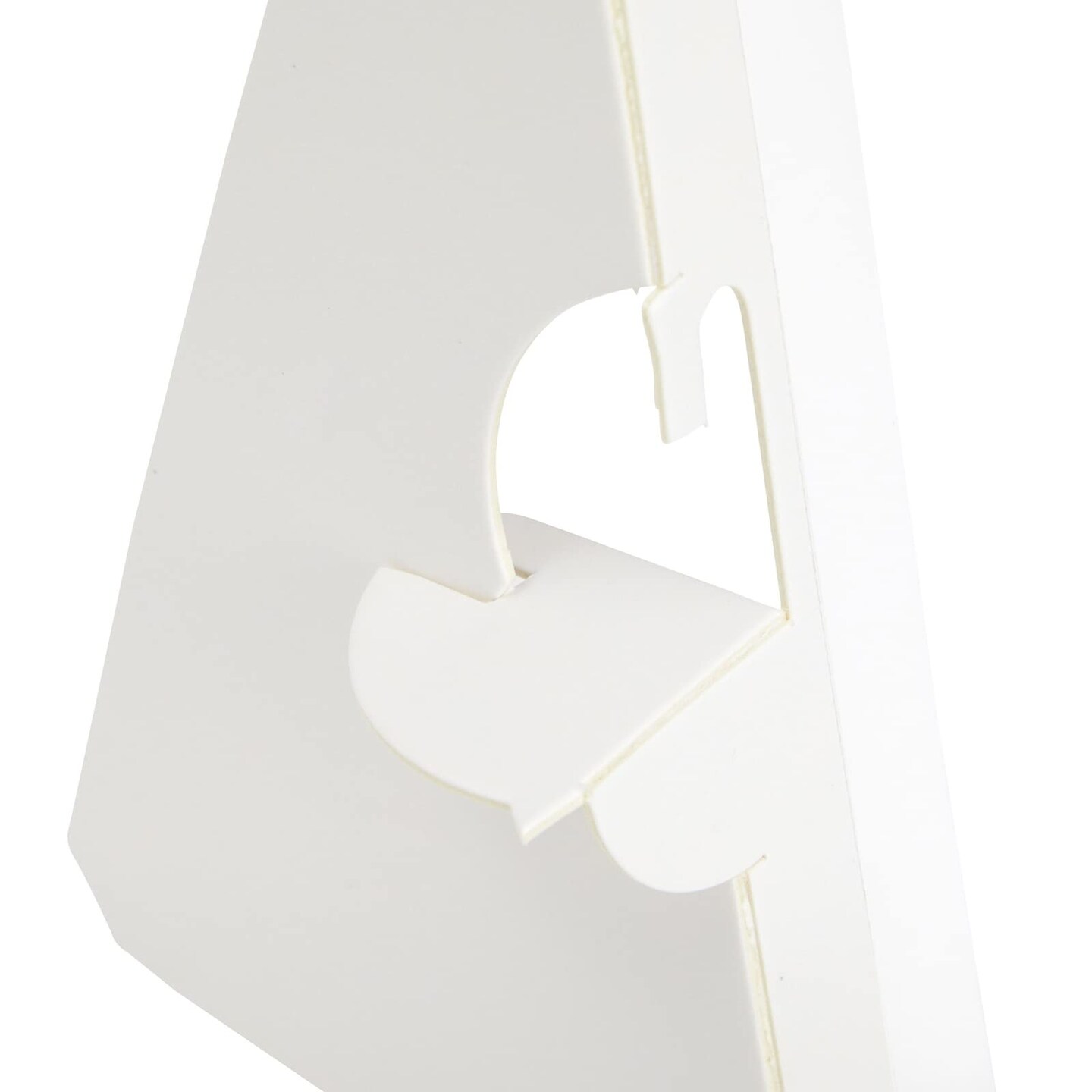 50-Pack Self-Stick 7 in Cardboard Easel Backs, Picture Frame and Art Easel Stand Bulk Pack for Photographs, Artwork, Posters, Signs, and Craft Projects (White)