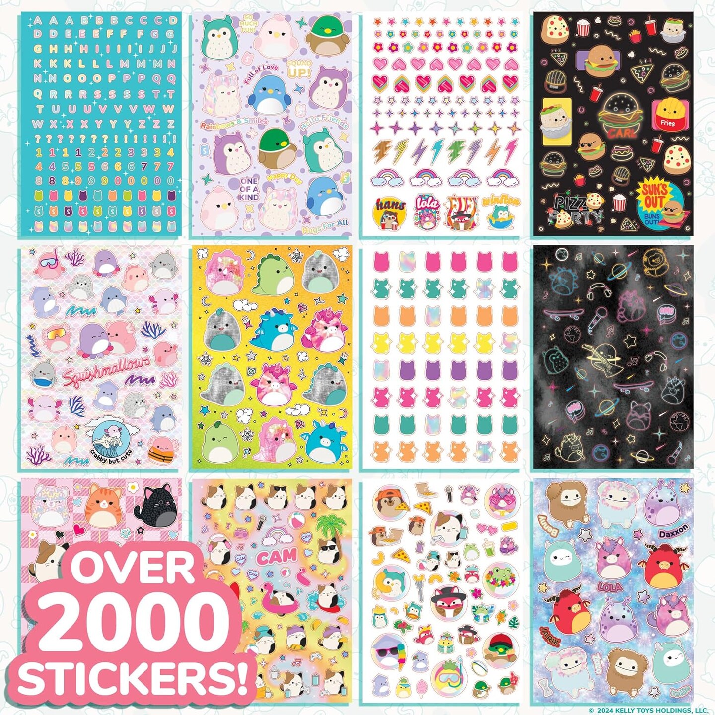 Original Squishmallows 2000+ One of a Kind Sticker Book
