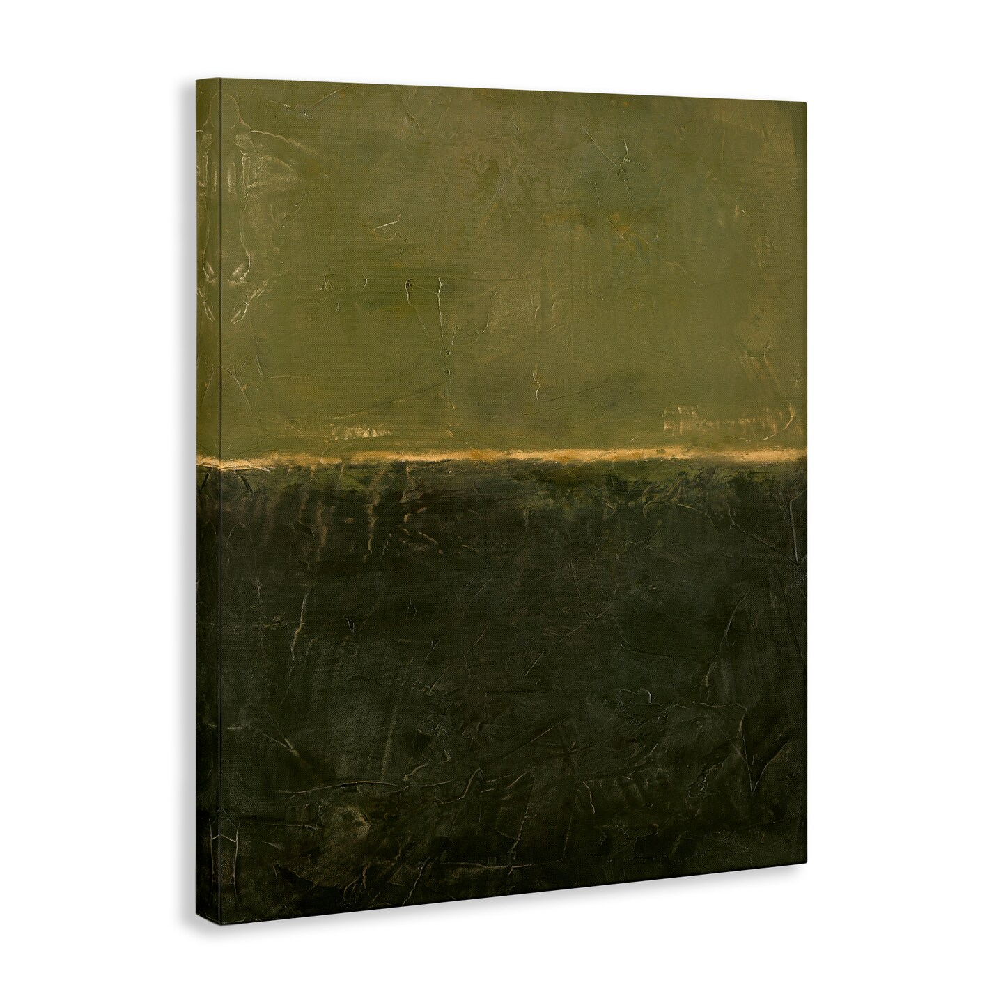Stupell Industries Green Hued Rustic Abstract Canvas By Design Fabrikken