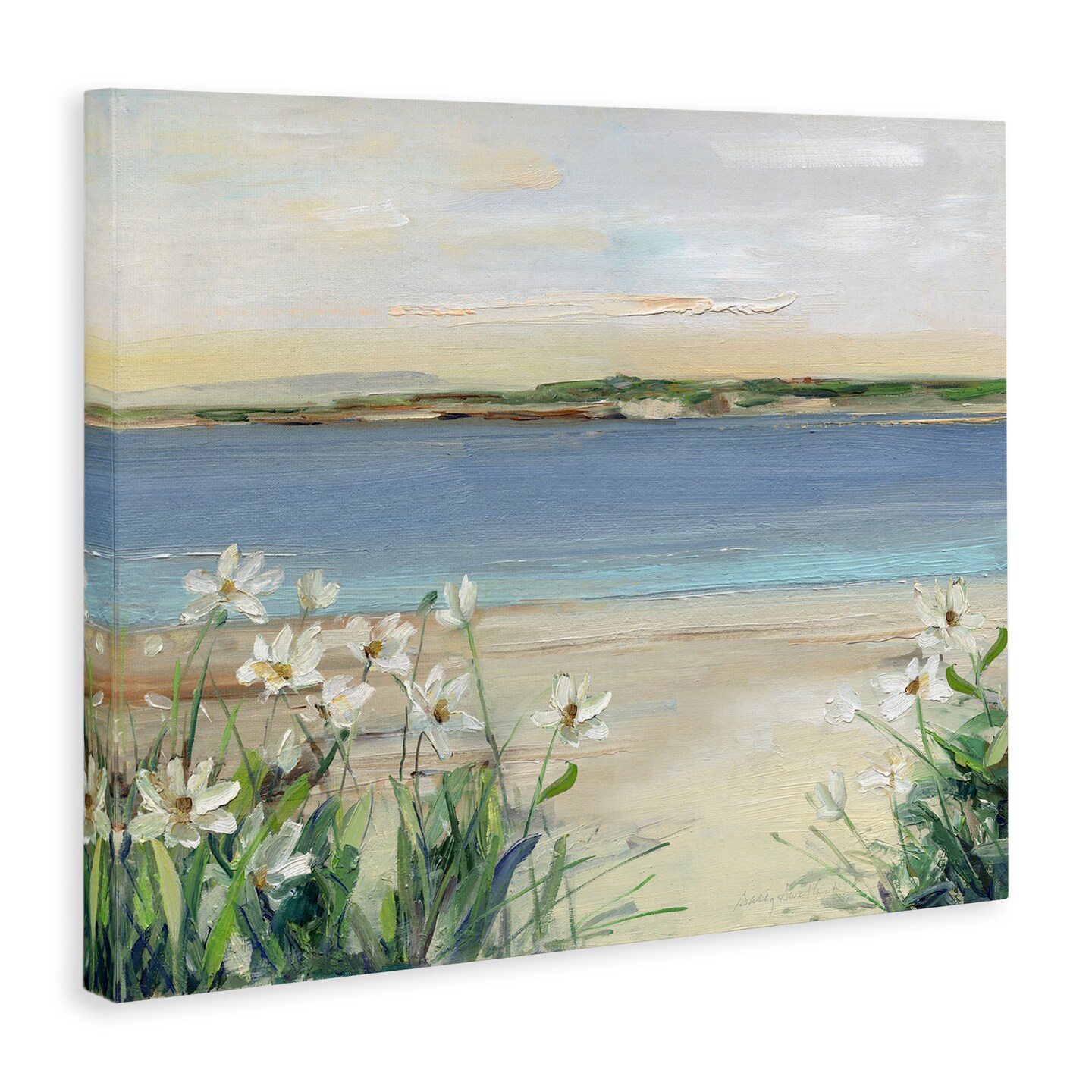 Stupell Industries Lily Clusters Near Beach Canvas By Sally Swatland