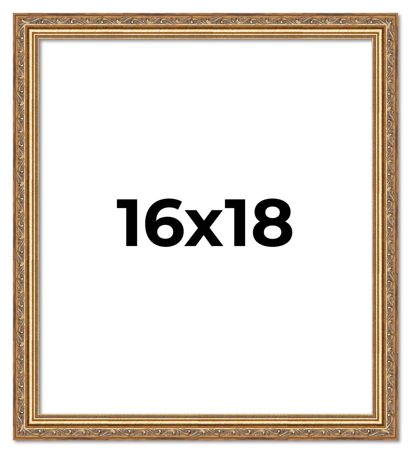 16x18 Museum-Quality Picture Frame with UV-Resistant Acrylic & Acid-Free Backing, Available in 4 Finishes - Gold, Silver, Bronze, and Black