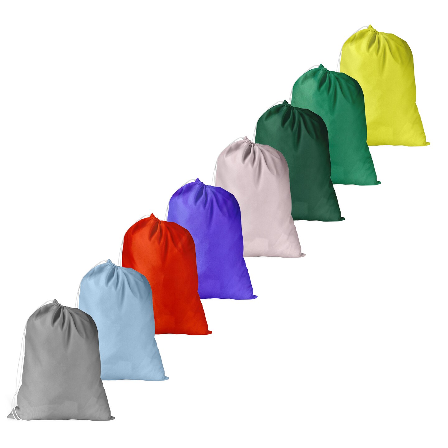 6-Piece Nylon Mesh Large Capacity Laundry Bags With Drawstring Closure