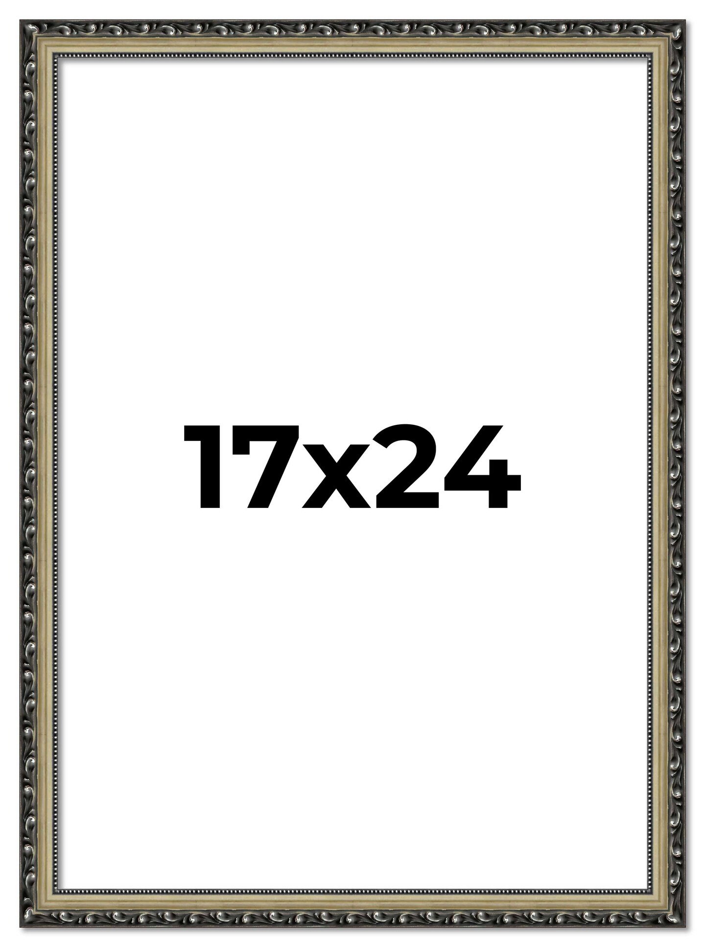 17x24 Museum-Quality Picture Frame with UV-Resistant Acrylic & Acid-Free Backing, Available in 4 Finishes - Gold, Silver, Bronze, and Black