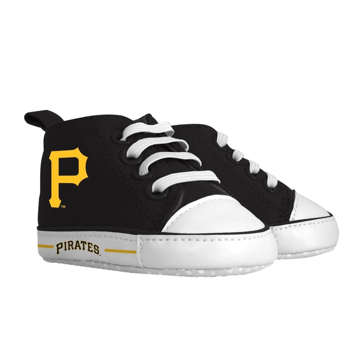 Pittsburgh Pirates Baby High Top Pre-Walkers Shoes Unisex Soft Fabric Grippers