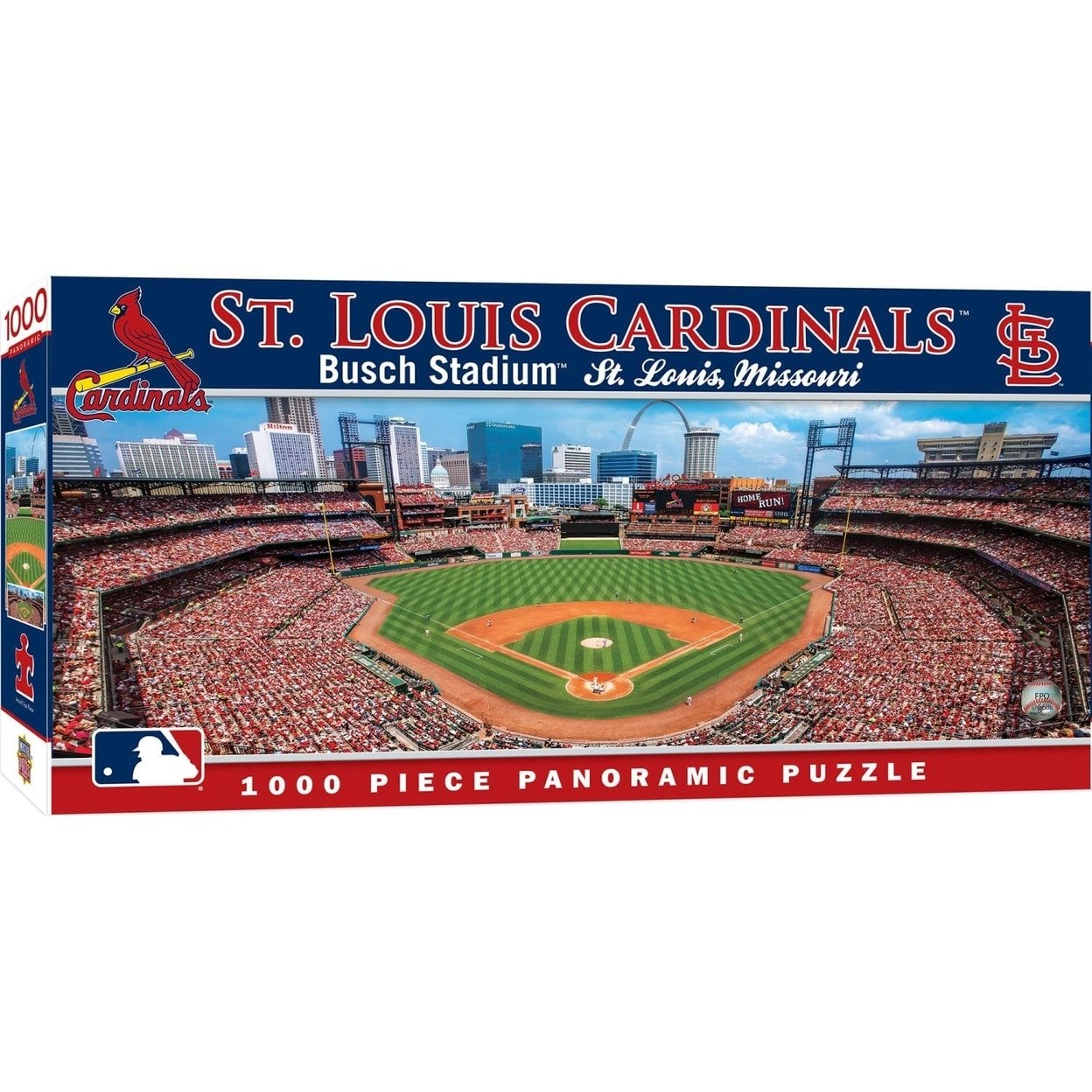 St. Louis Cardinals 1000 Piece Panoramic Jigsaw Puzzle Mlb Busch Stadium