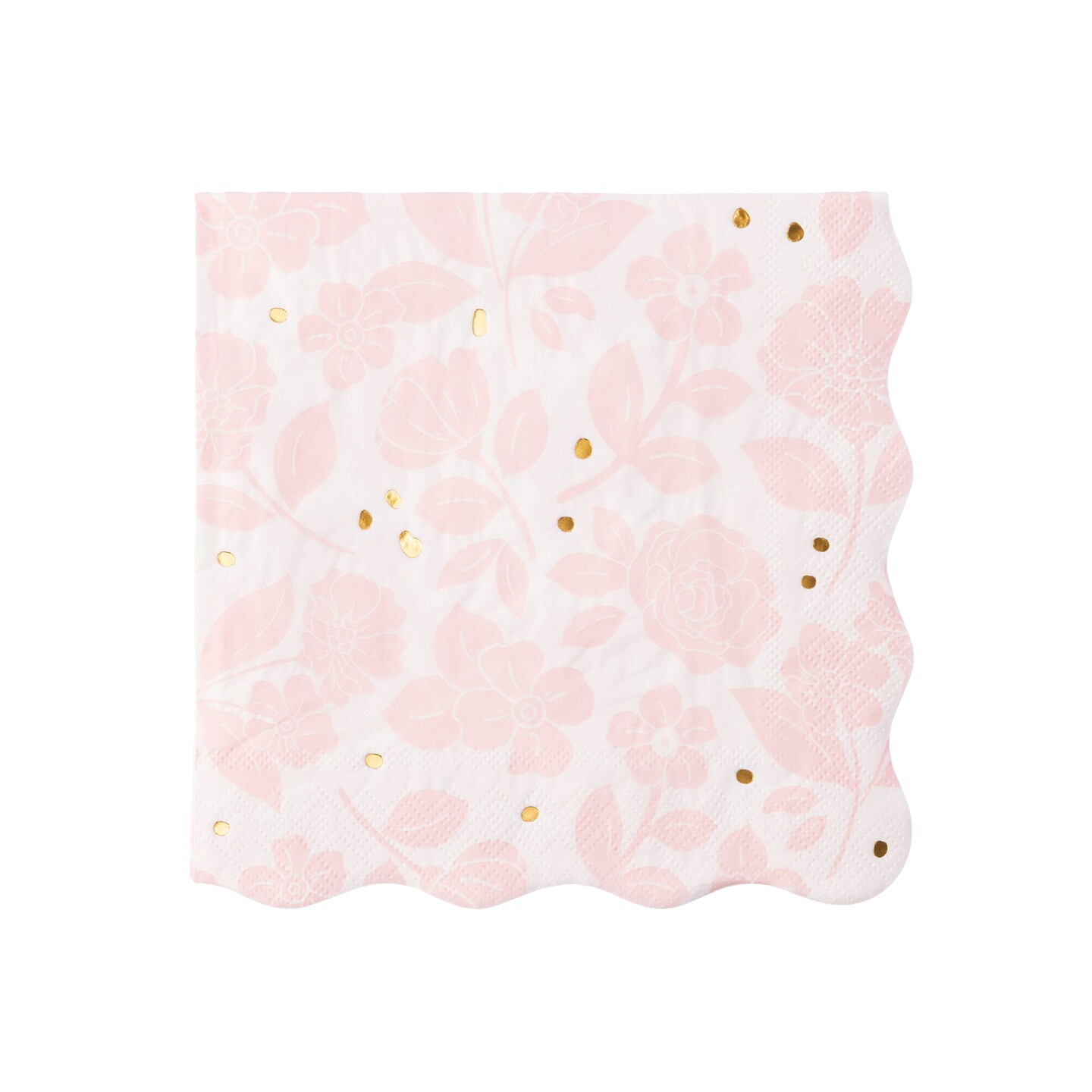 PETAL PINK ELEGANT FLORAL DINNER NAPKINS