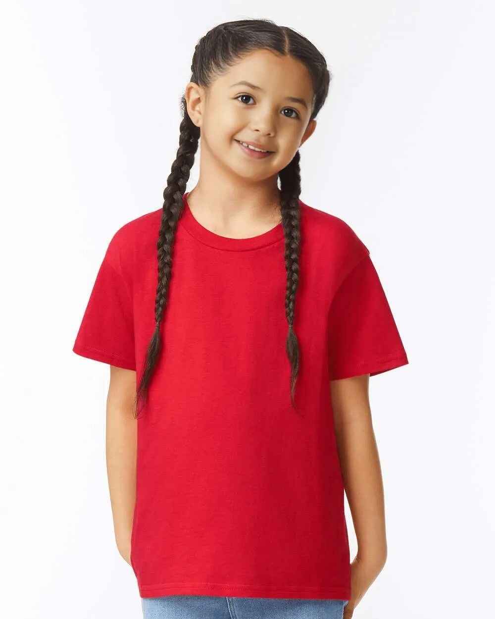 Gildan Youth Softstyle Crewneck Short Sleeve T-Shirt for Casual Wear & Custom Printing Cotton Tee