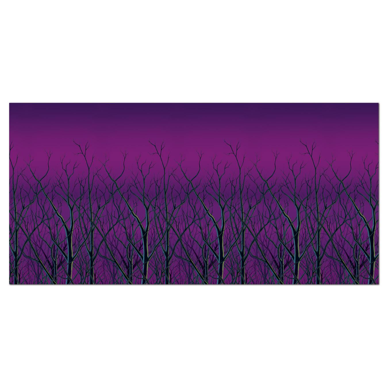 6 Pack Beistle Halloween Spooky Forest Treetops Backdrop