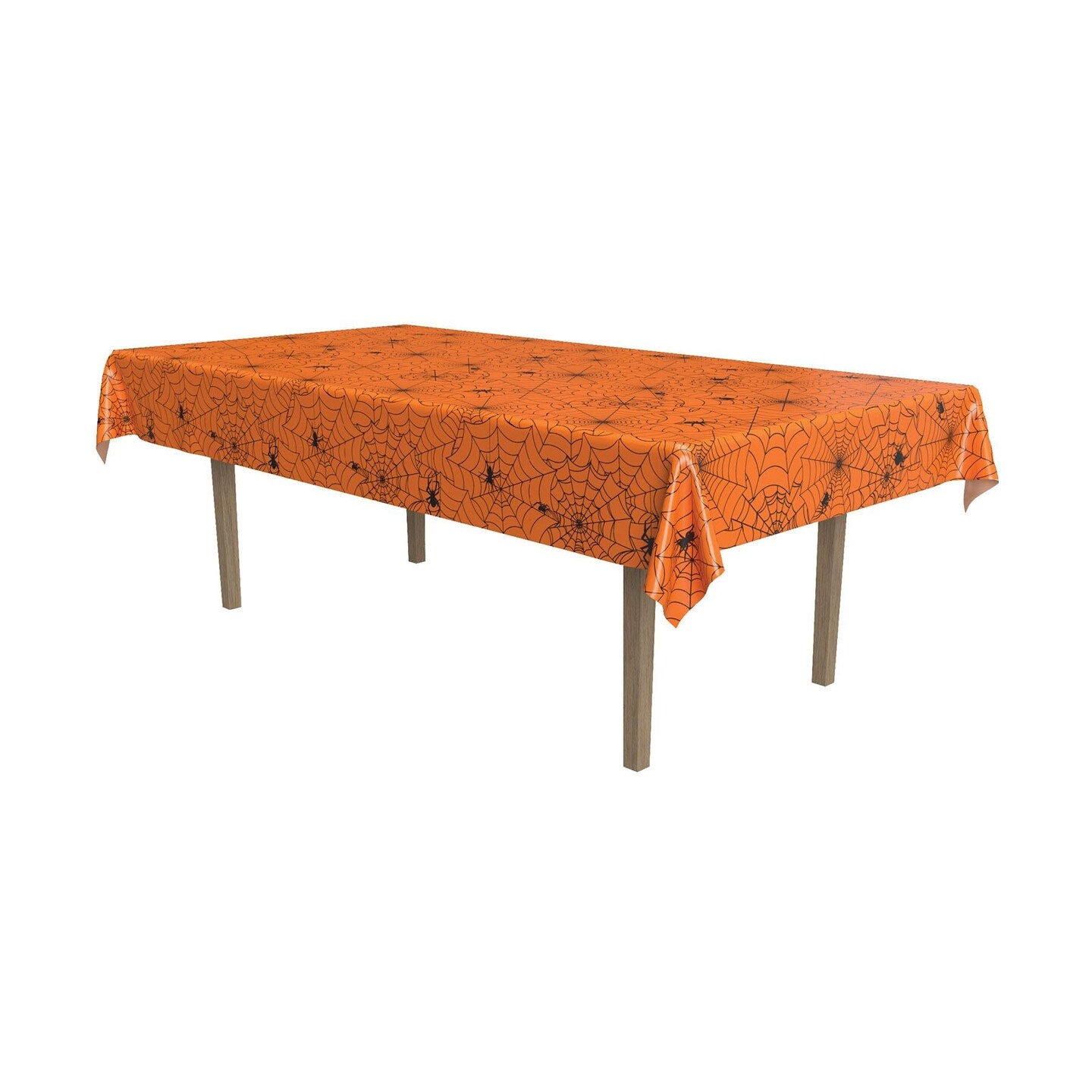 12 Pack Beistle Halloween Spider Web Plastic Tablecover