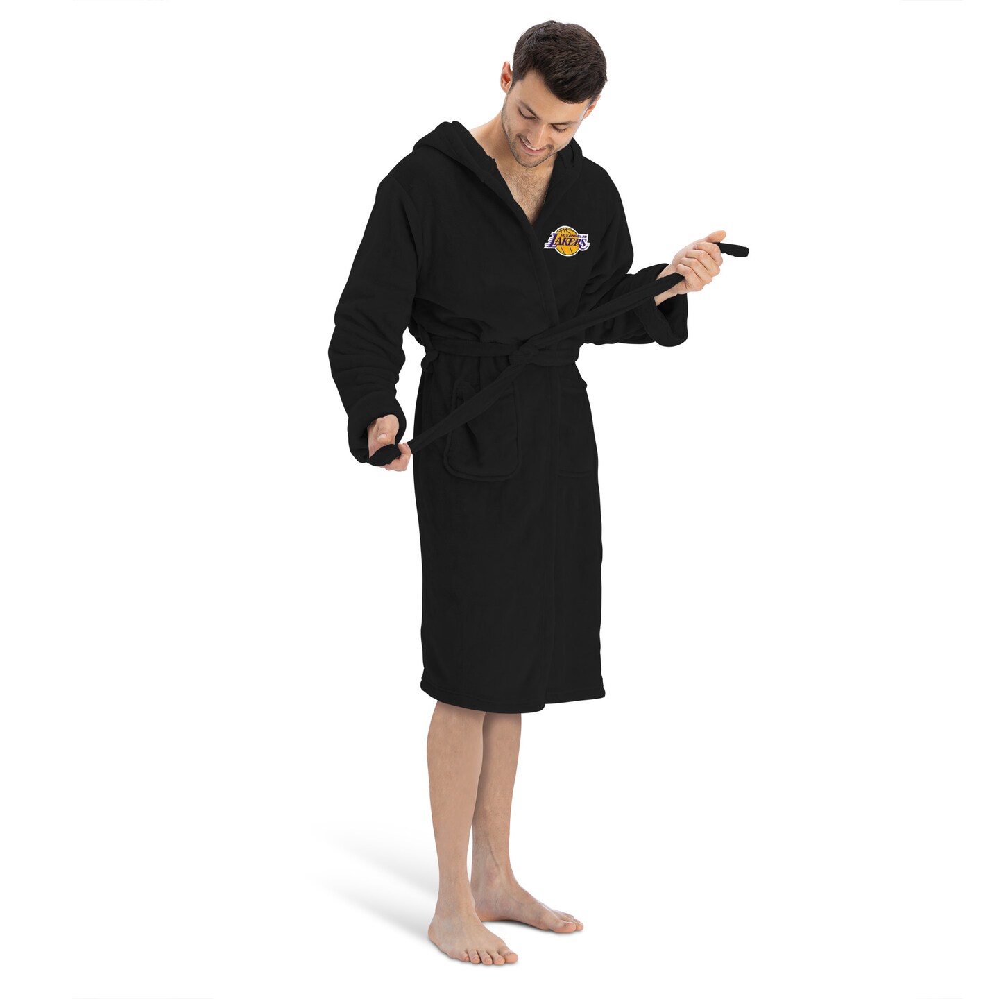 Los Angeles Lakers NBA Hooded Silk Touch Robe 26&#xD7;47 Inches