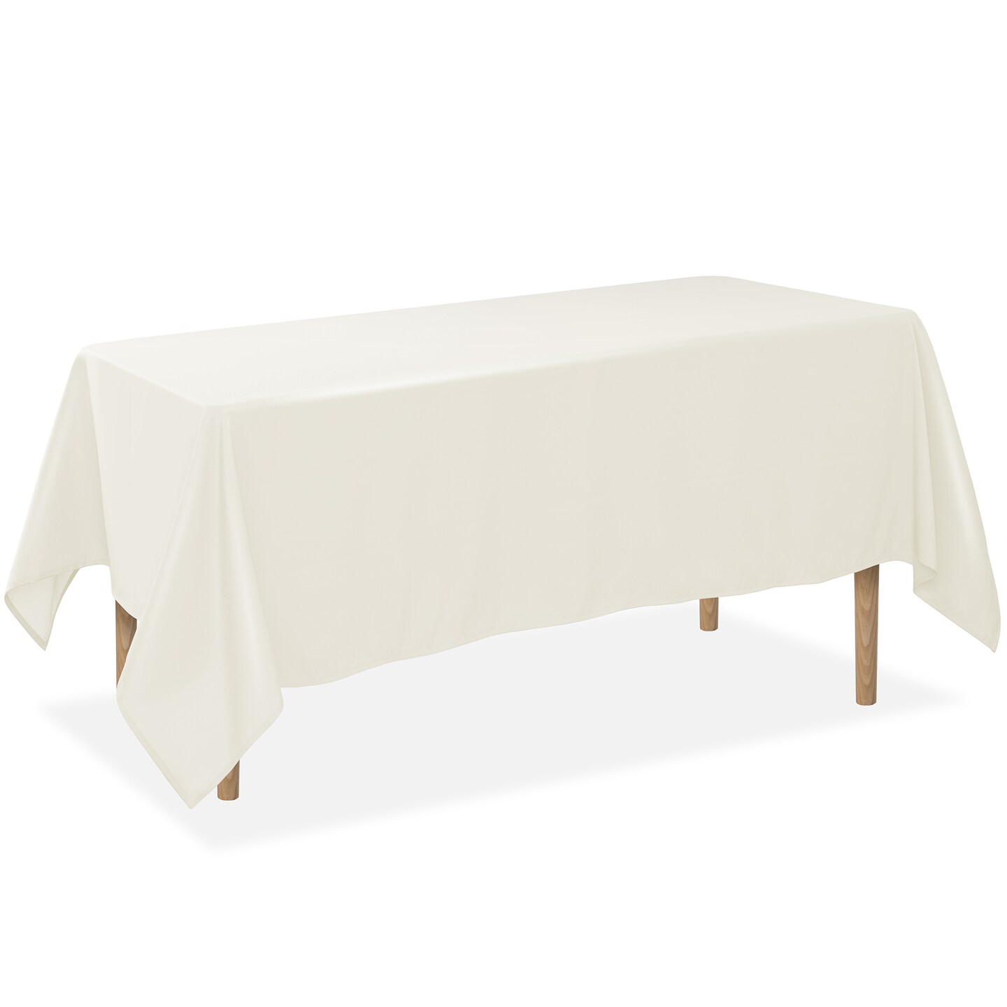 Lann's Linens 10 Pack Rectangular Tablecloths, Washable Polyester Fabric Table Cloth for Dining Tables, Parties, Restaurants, Weddings