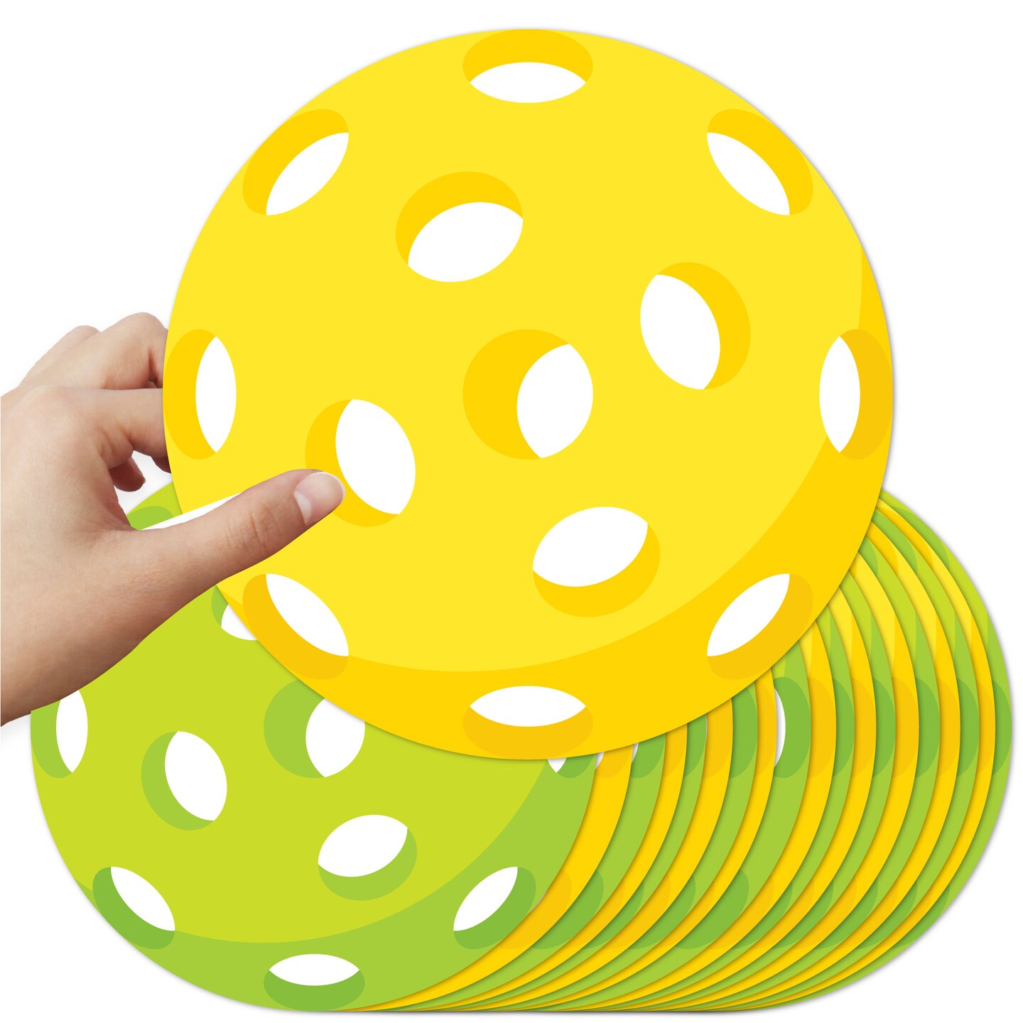 Big Dot of Happiness Let's Rally - Pickleball - Assorted Pickleball Decorations DIY Birthday or Retirement Large Party Essentials - Set of 20