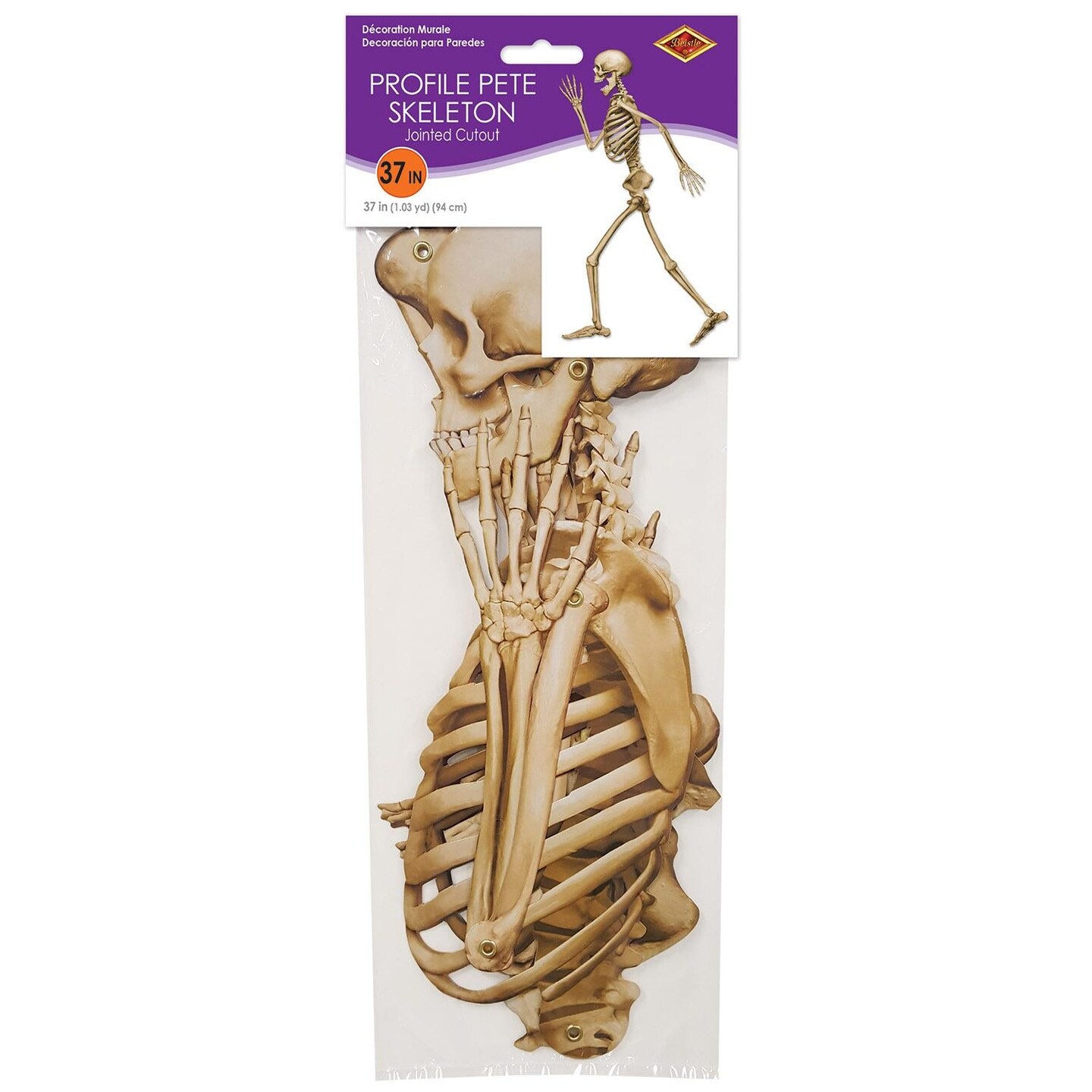 12 Pack Beistle Halloween Profile Pete Jointed Skeleton