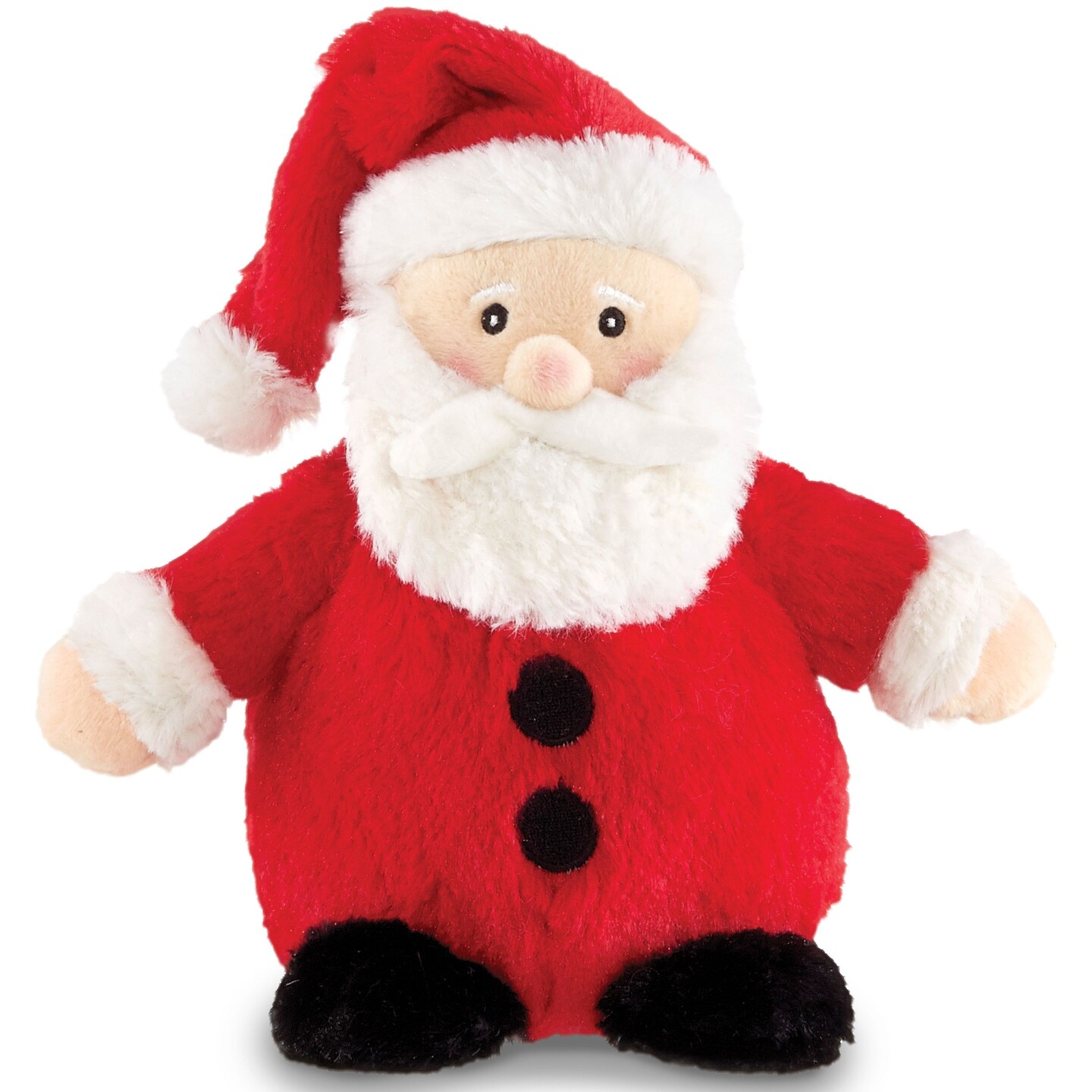 Bearington Nick Santa Claus Christmas Stuffed Animals - 6" Soft Christmas Stuffies for Kids with Red and White Hat, Soft Fur, and Weighted Bottom - Poseable Holiday Plush Toy - Gift for Teens and Kids